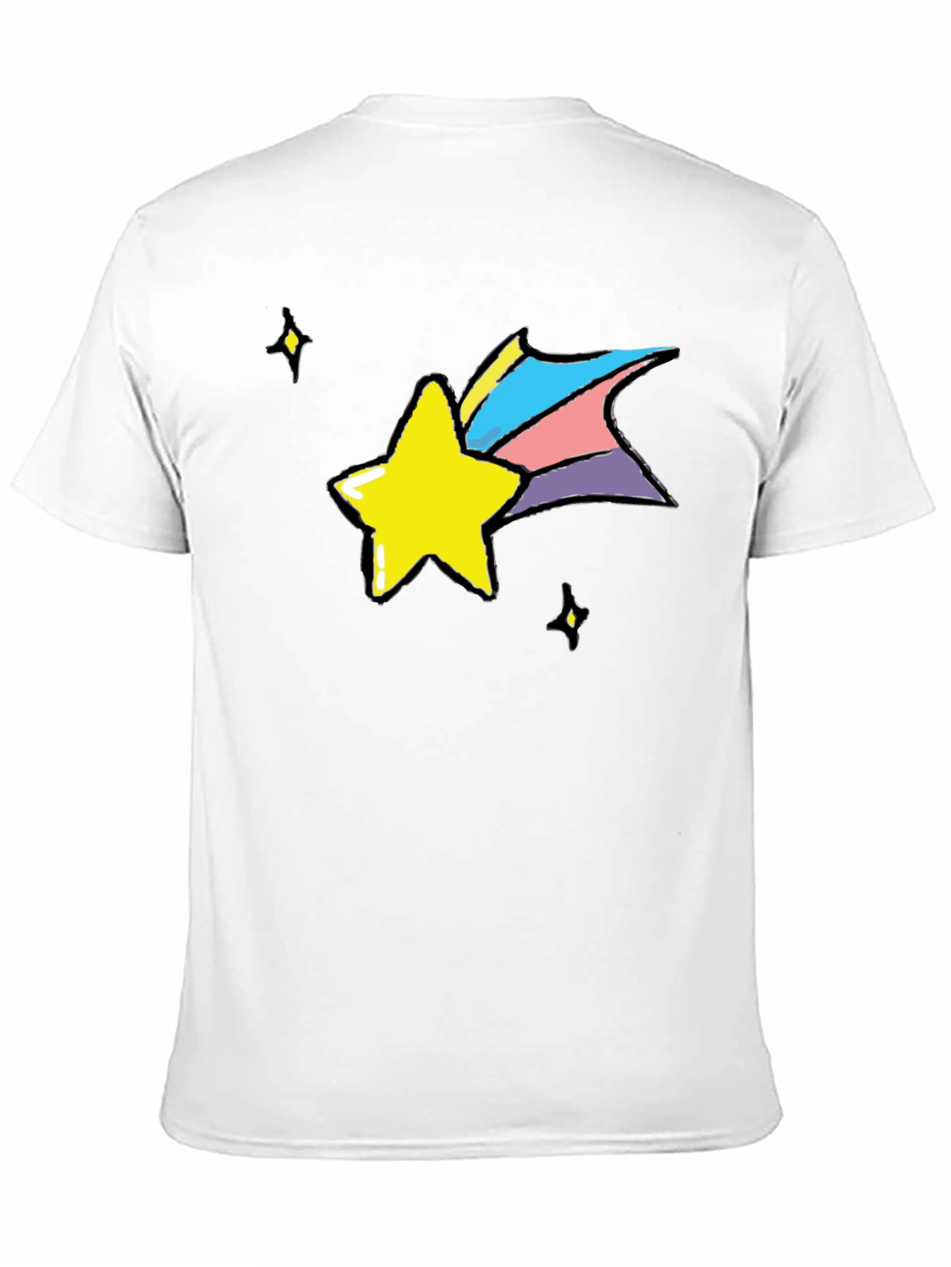 Shooting Star Graphic Black T-Shirt