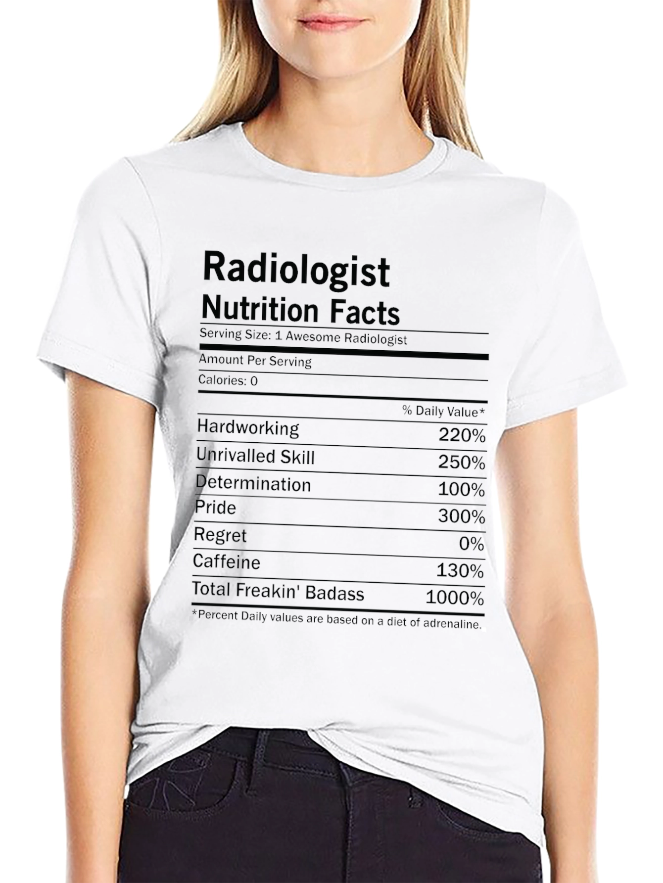 Radiologist Nutrition Facts T-Shirt