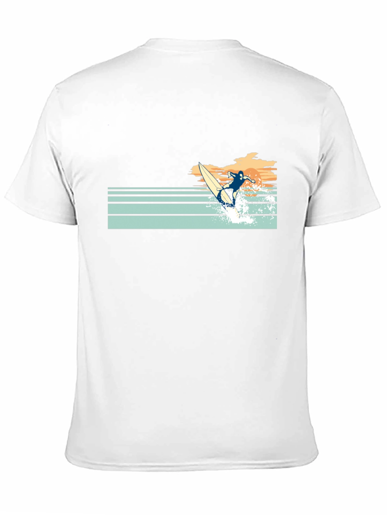 Retro Surfer Graphic Tee - Black