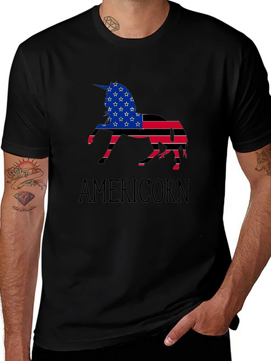Americorn USA Flag Graphic Tee