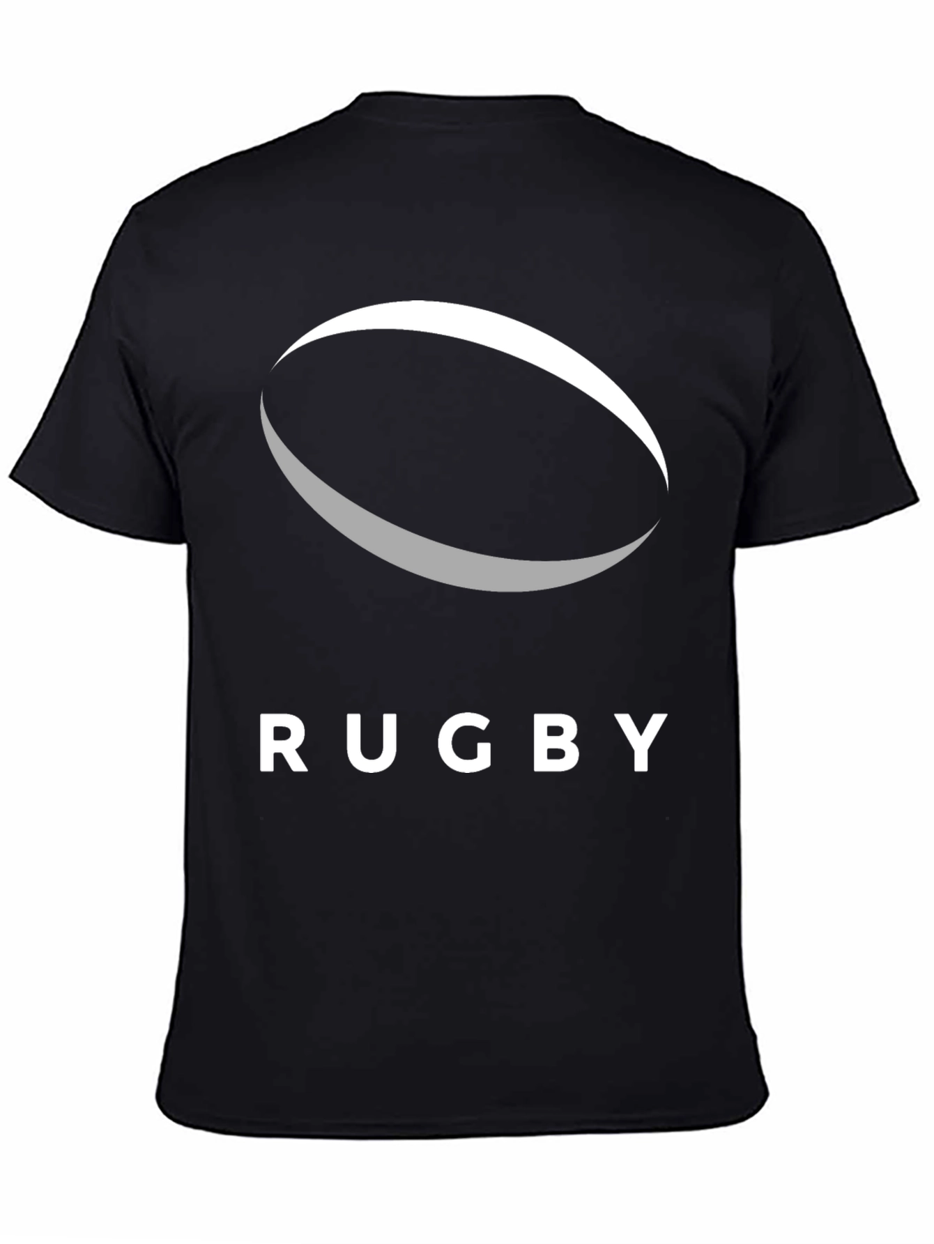 Rugby Ball Graphic T-Shirt - Casual Sportswear