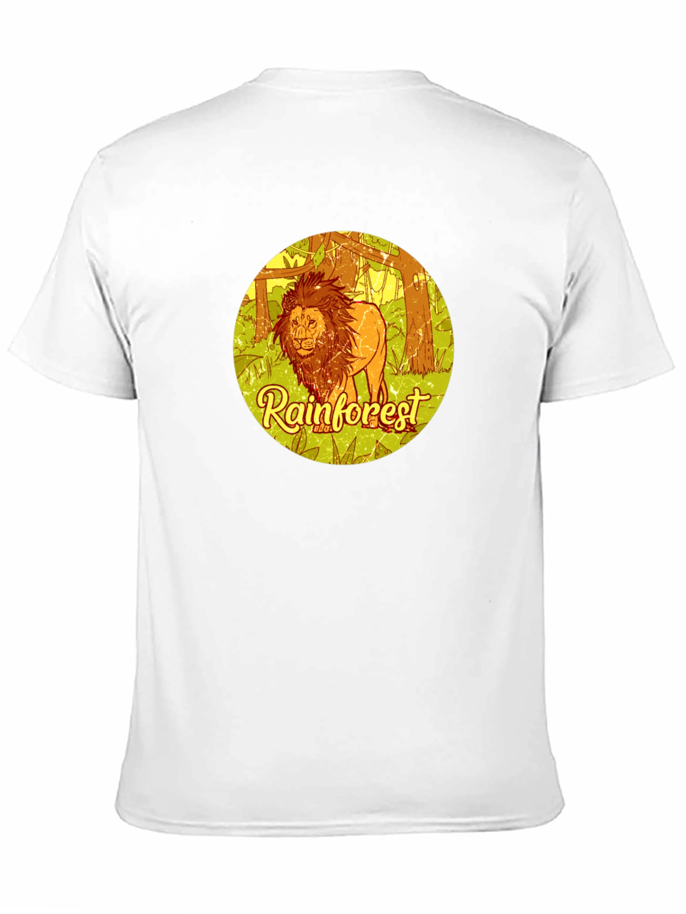 Rainforest Lion Graphic Tee - Eco-Friendly Style