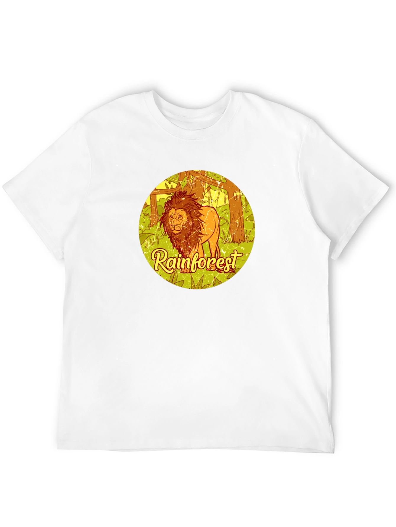 Rainforest Lion Graphic Tee - Eco-Friendly Style