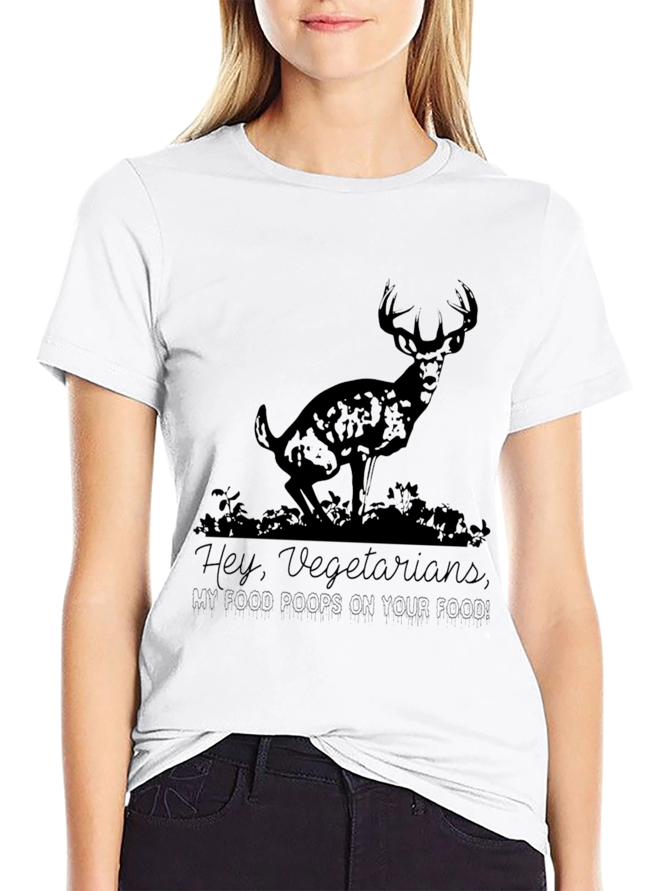 Humorous Vegetarian Deer T-Shirt