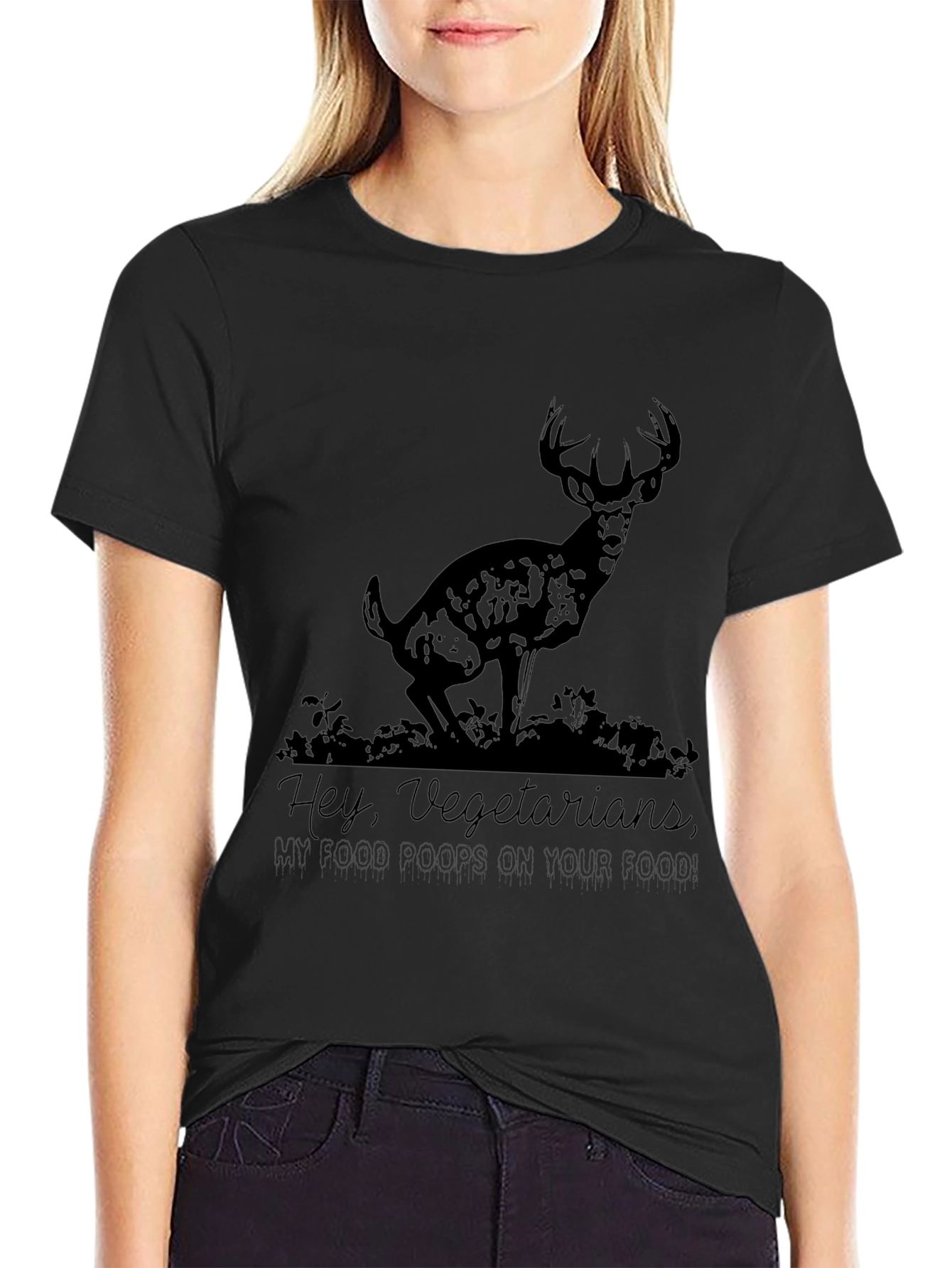 Humorous Vegetarian Deer T-Shirt