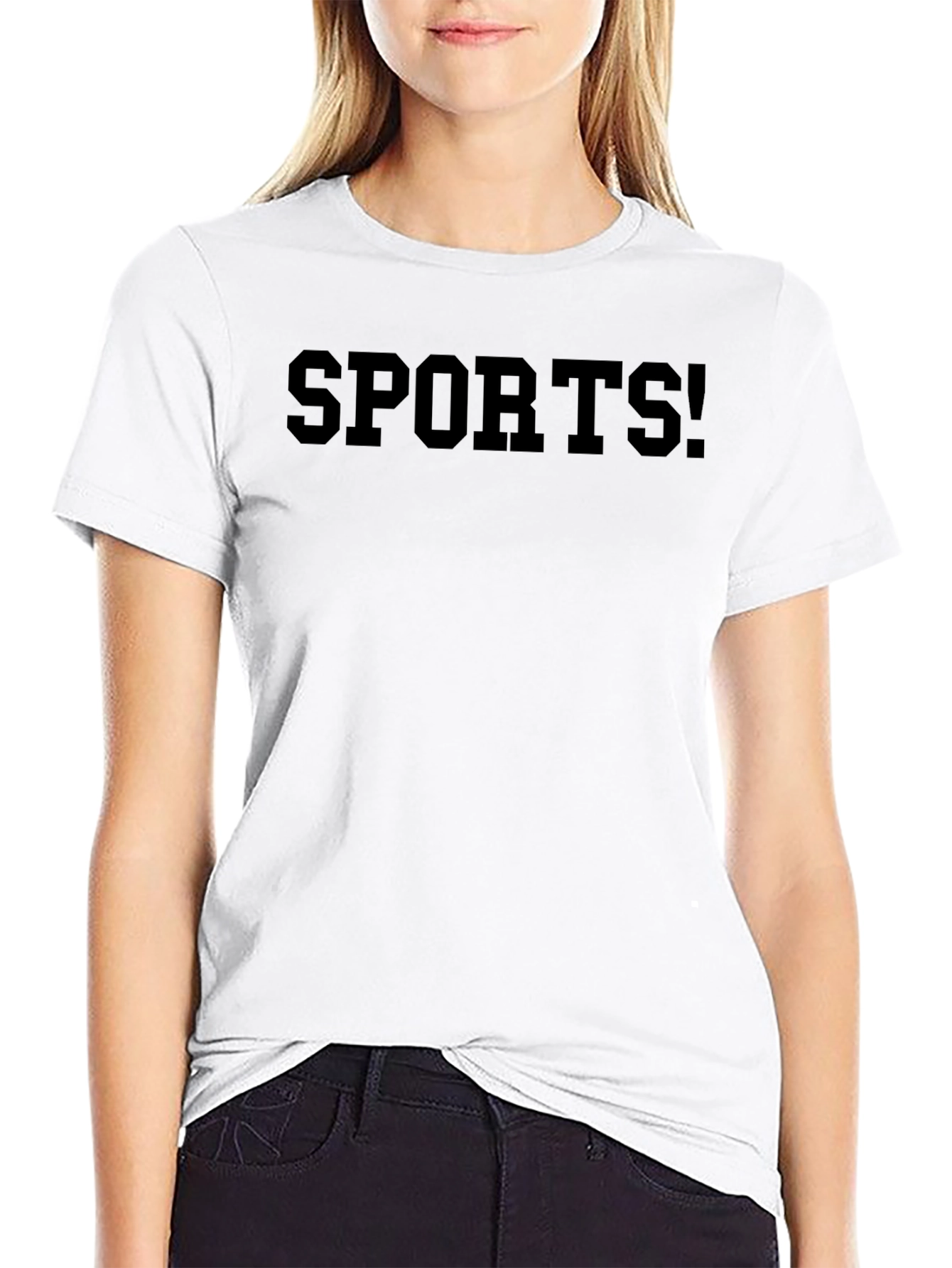 Sports! Black Graphic Tee Shirt