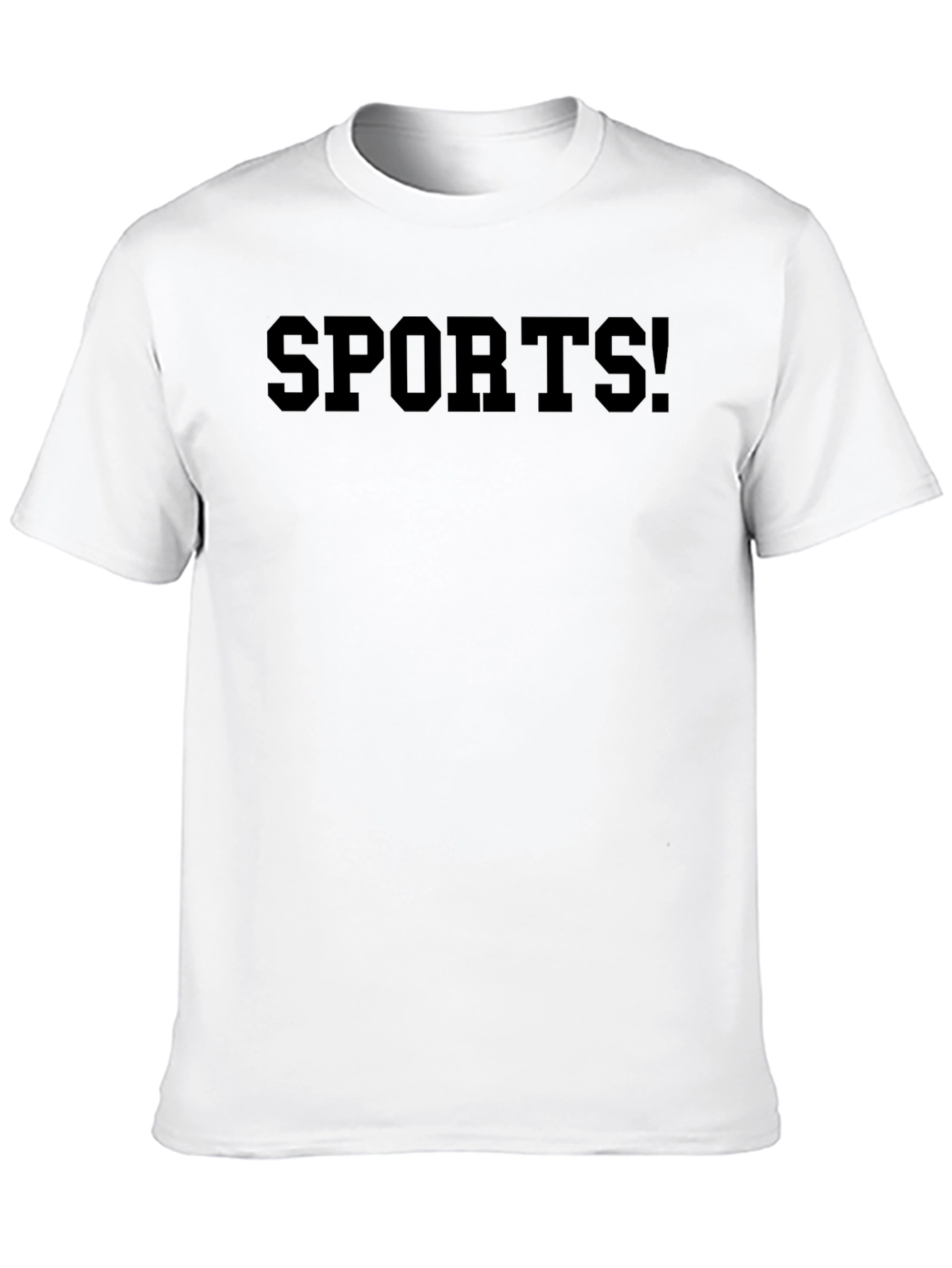 Sports! Black Graphic Tee Shirt