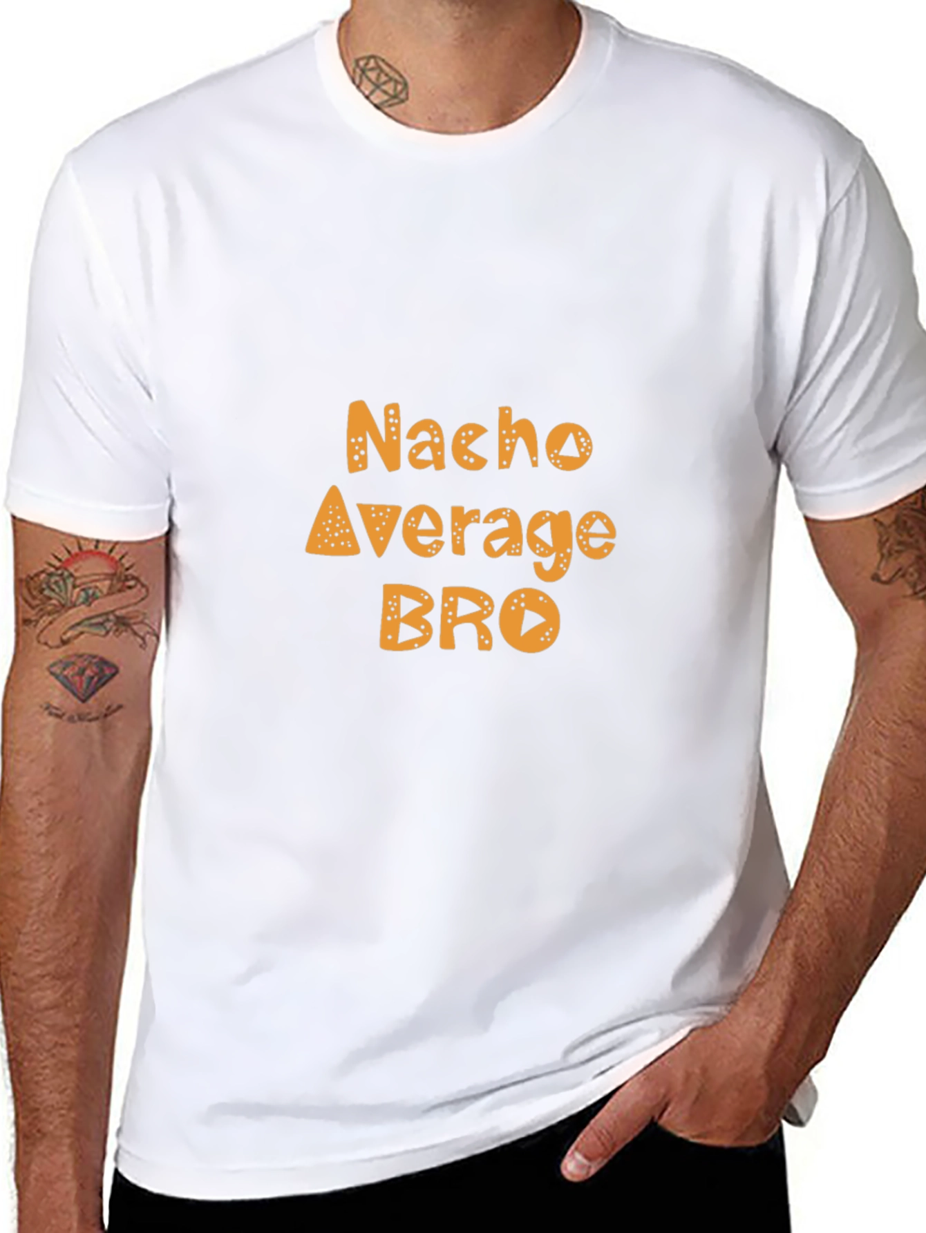 Nacho Average Bro Funny Graphic Tee