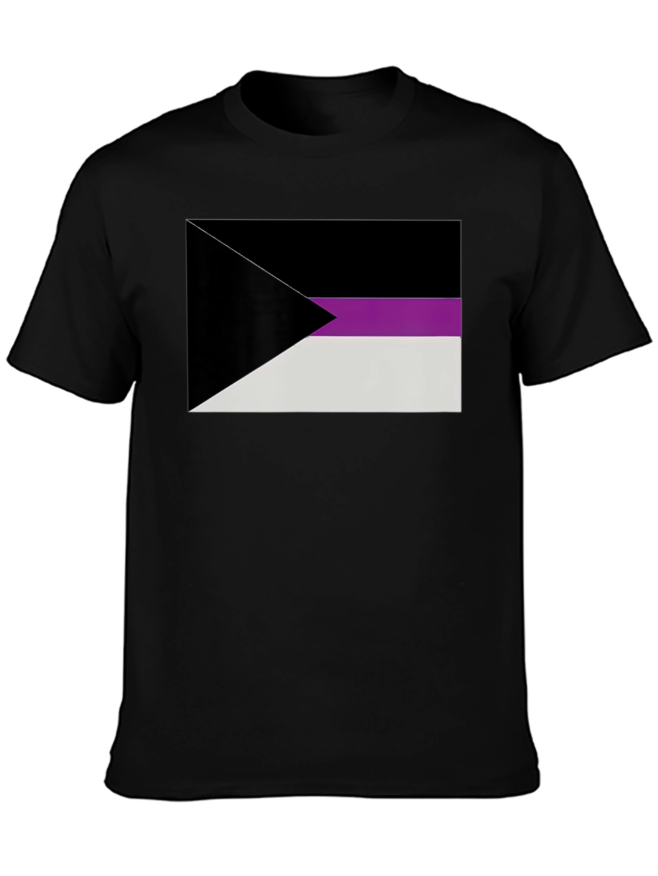 Demisexual Pride Flag T-Shirt - Black