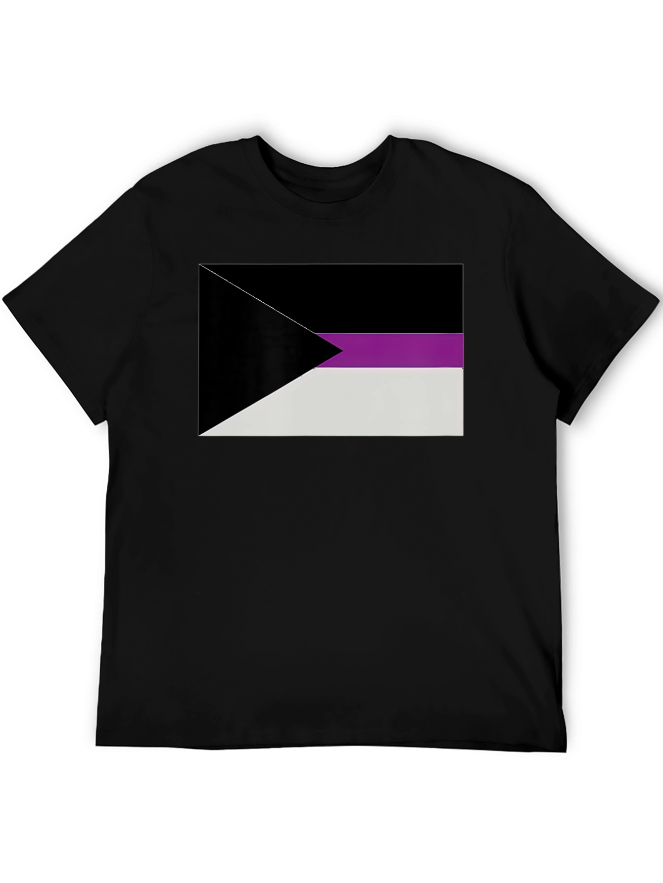 Demisexual Pride Flag T-Shirt - Black