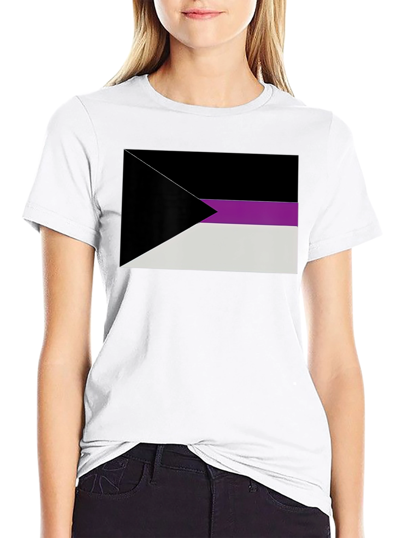 Demisexual Pride Flag T-Shirt - Black