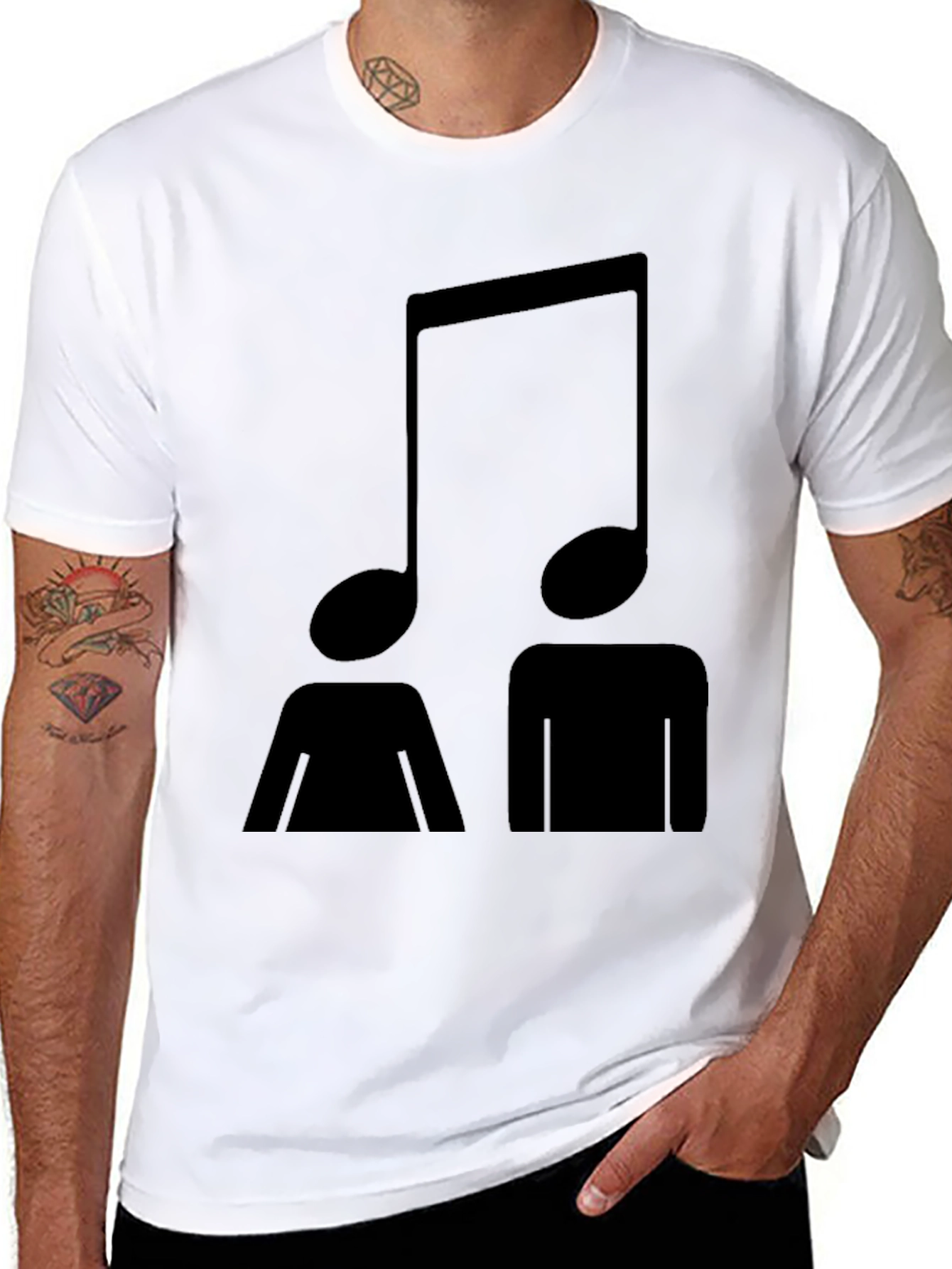Musical Minds Tee - Black Graphic T-Shirt
