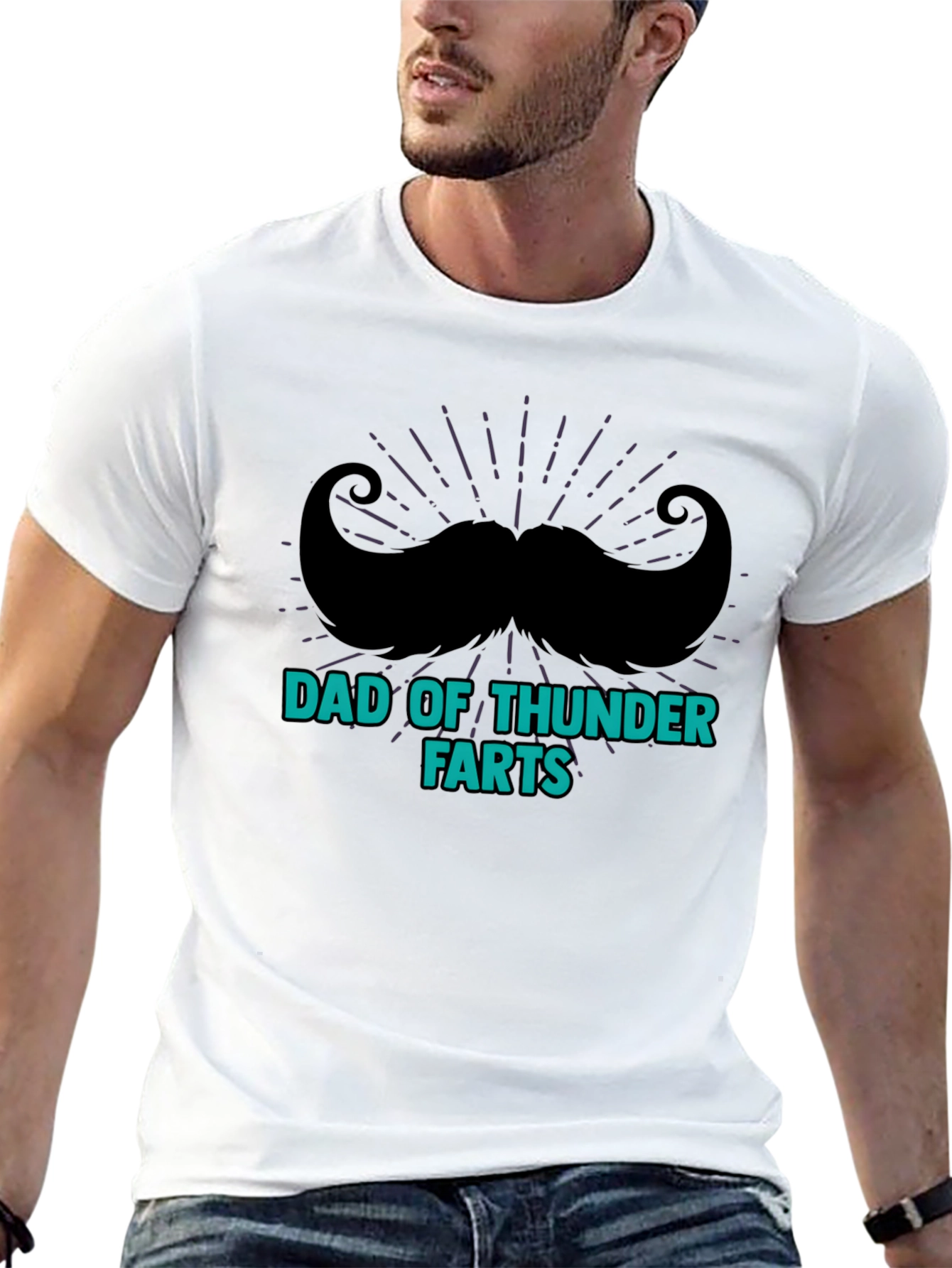 Dad of Thunder Farts Graphic Tee