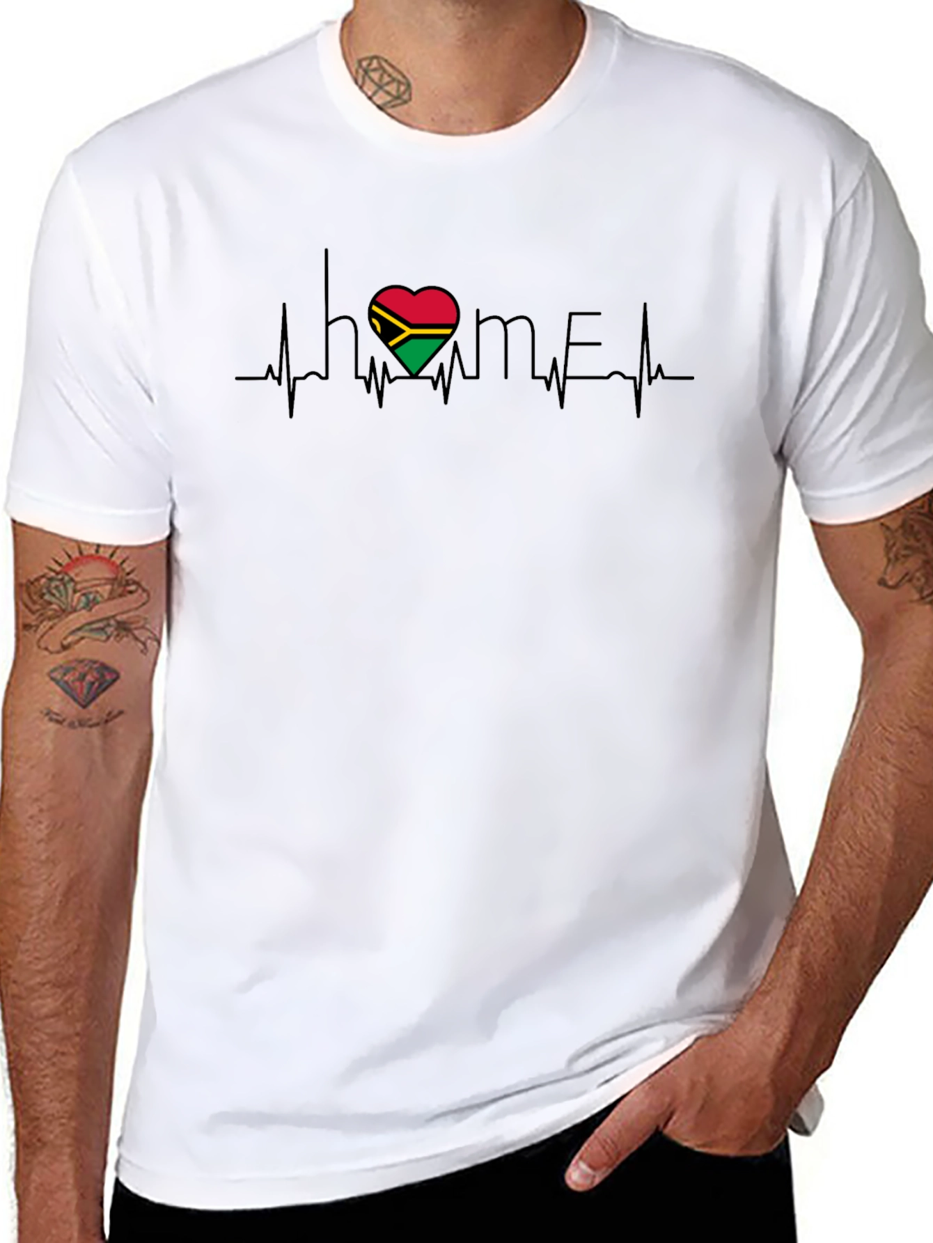 Heartbeat Vanuatu Home Graphic Tee
