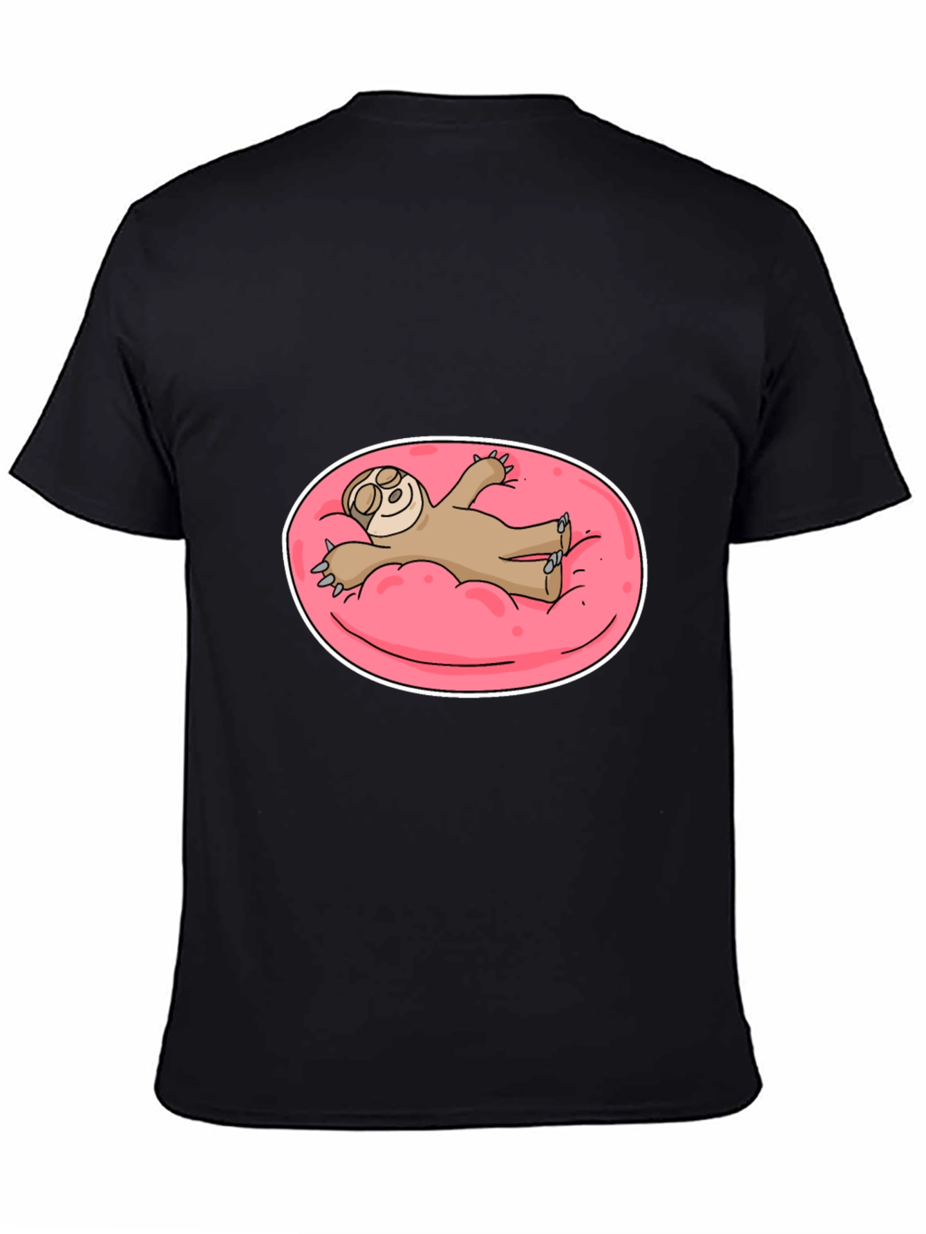 Sloth on Pink Float T-Shirt