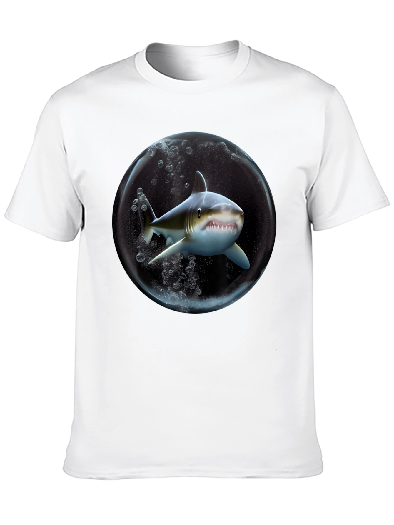 Shark in a Bubble Graphic T-Shirt