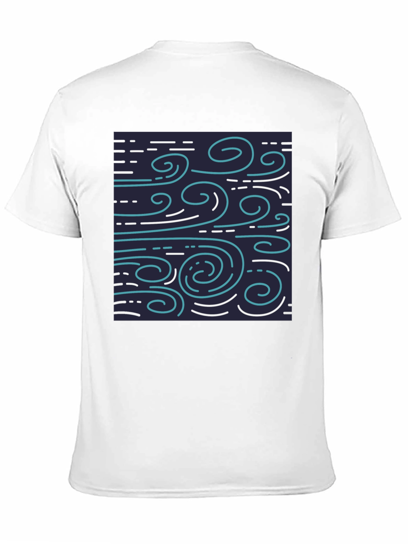 Stylized Wind Pattern T-Shirt