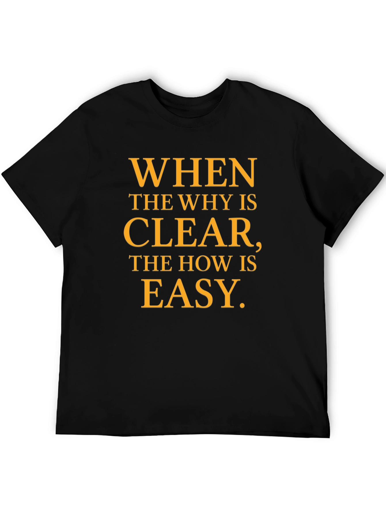 Inspirational Motivation T-Shirt - When the Why is Clear