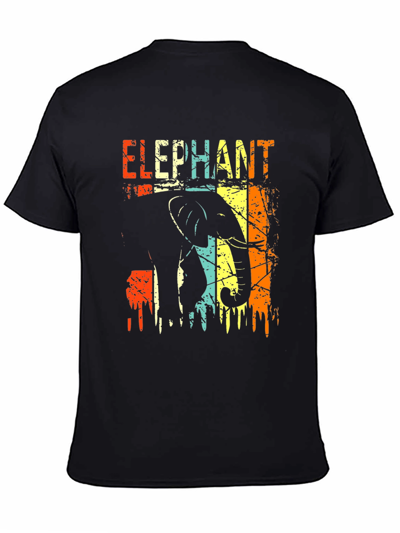 Retro Elephant Graphic T-Shirt