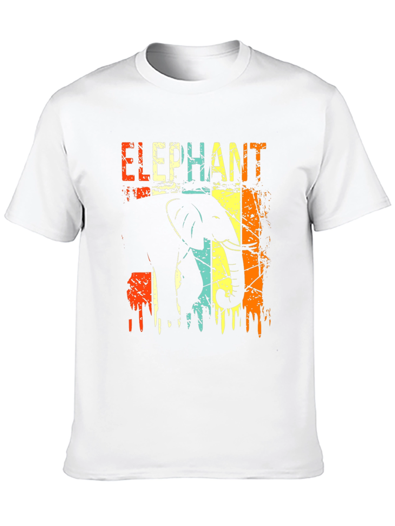 Retro Elephant Graphic T-Shirt