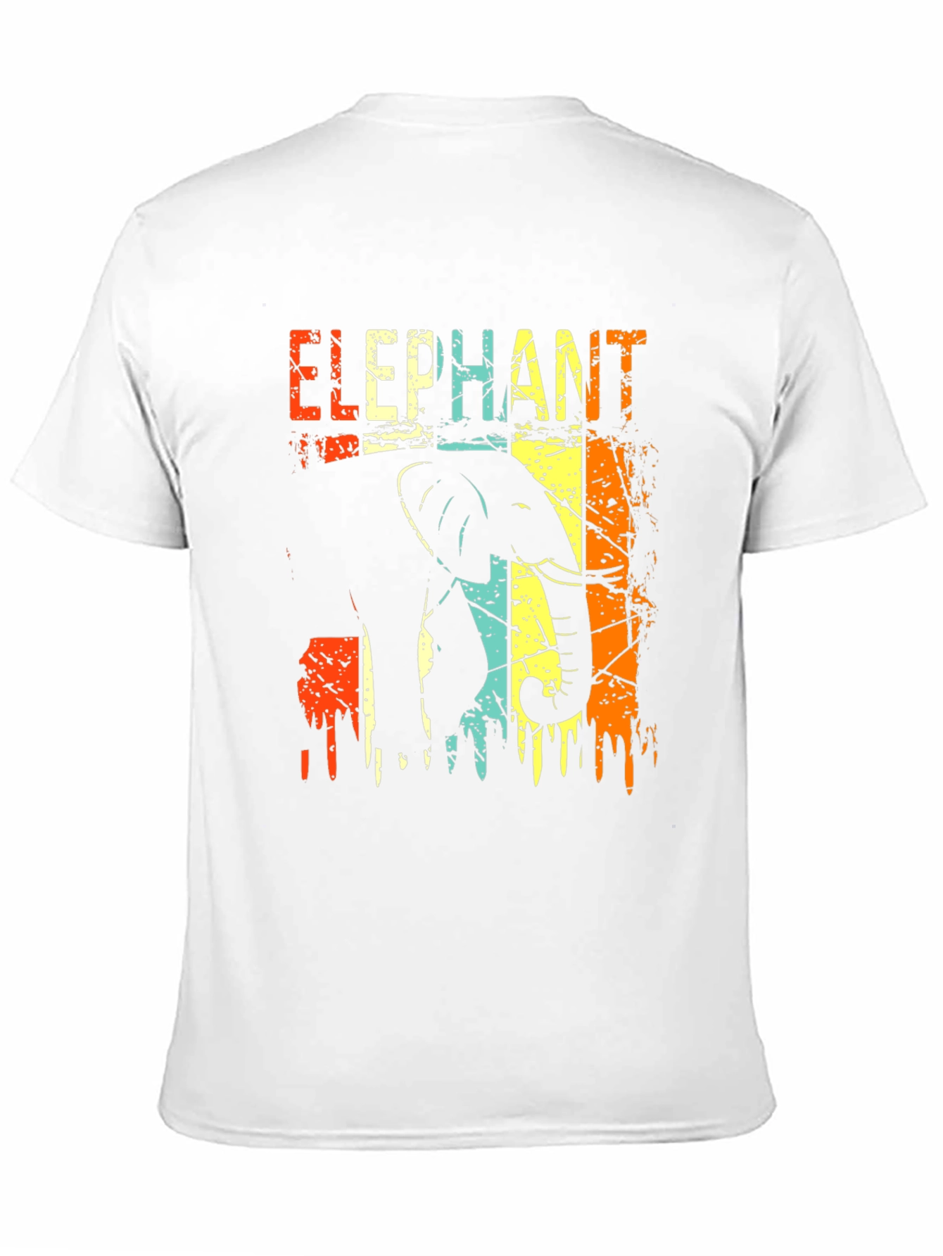 Retro Elephant Graphic T-Shirt