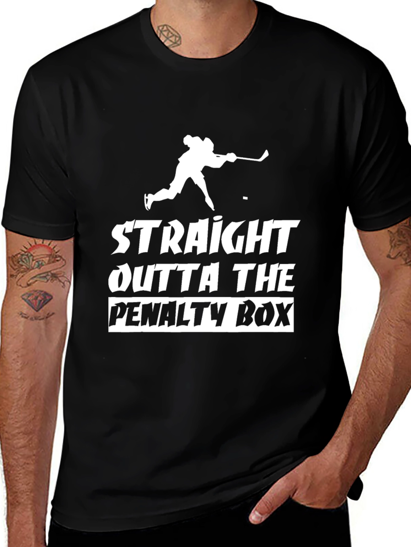 Straight Outta The Penalty Box T-Shirt Hockey Player Gift