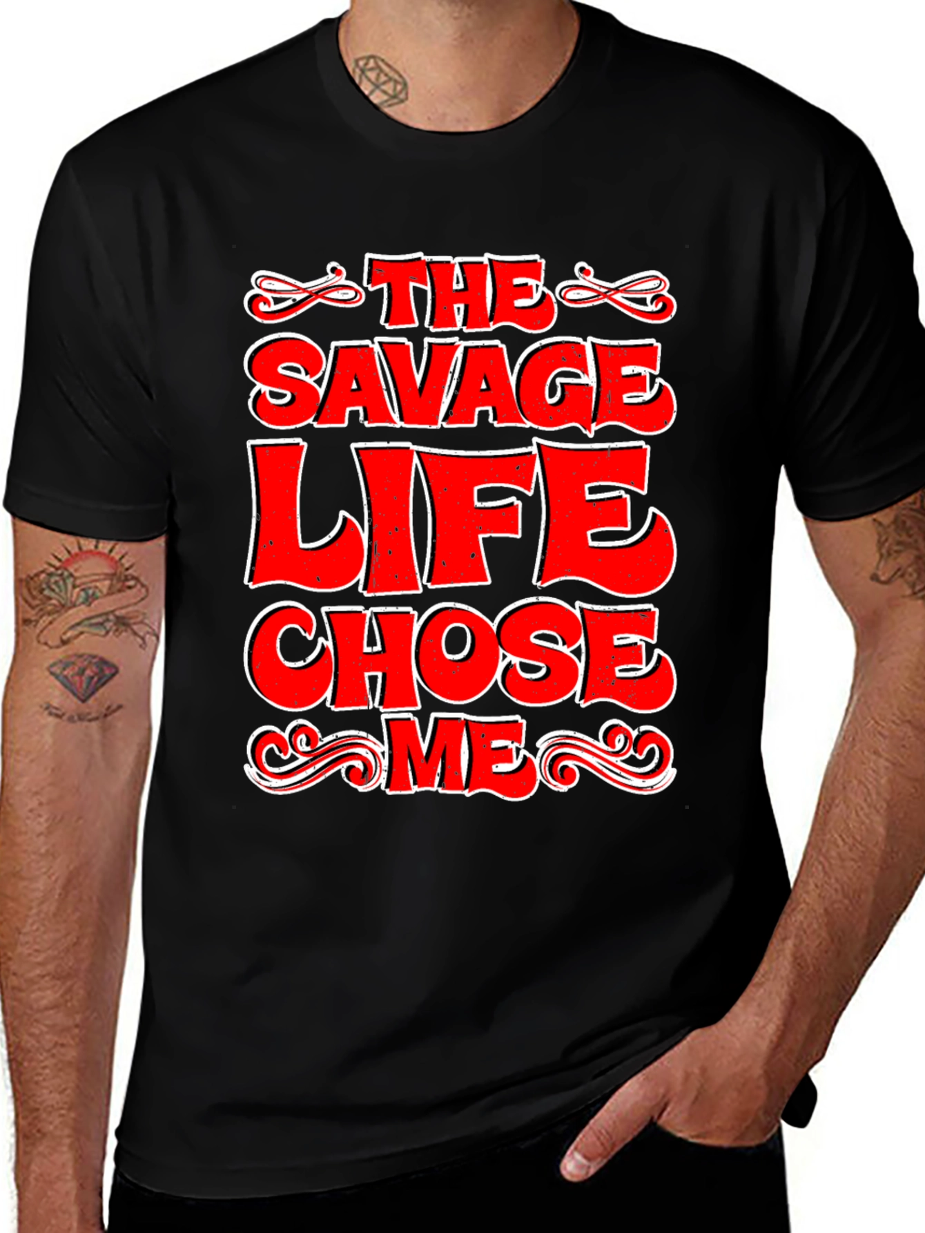 The Savage Life Chose Me Graphic T-Shirt