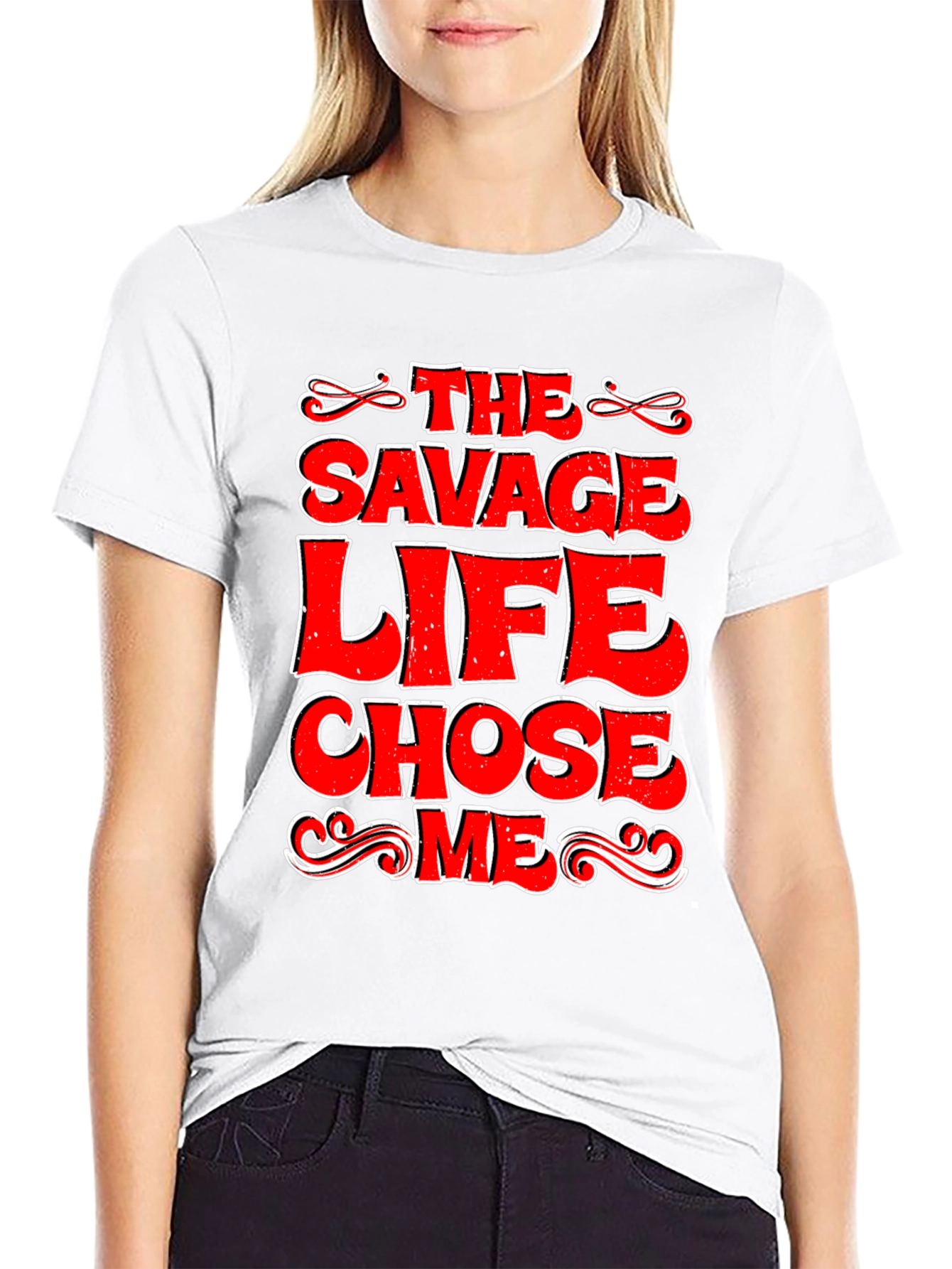 The Savage Life Chose Me Graphic T-Shirt