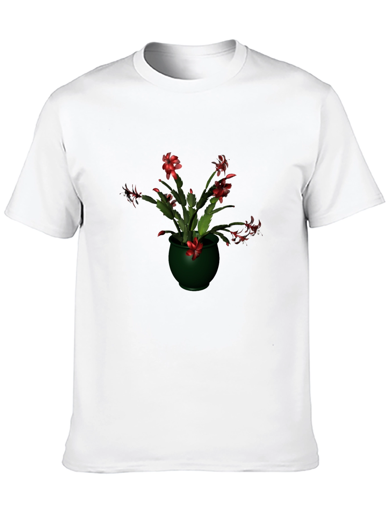 Festive Floral Potted Plant T-Shirt