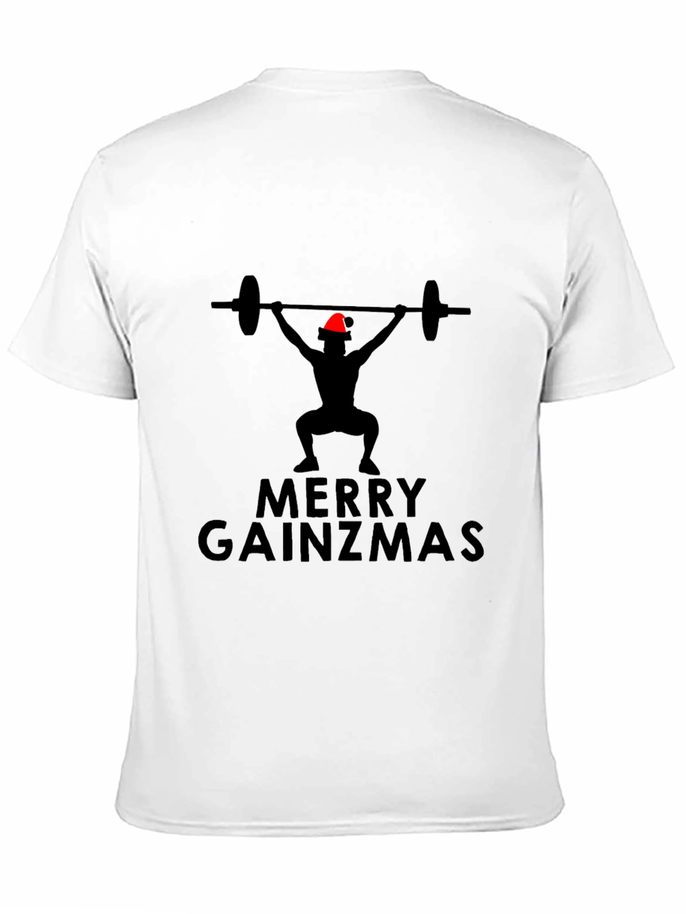 Merry Gainzmas Black T-Shirt - Gym Holiday Apparel
