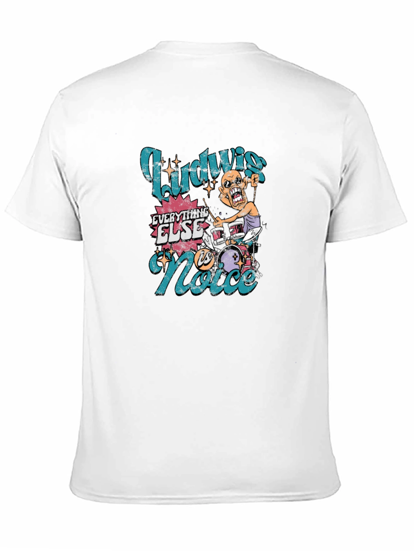 Ludwig Drummer Graphic Tee - Rock and Roll Style