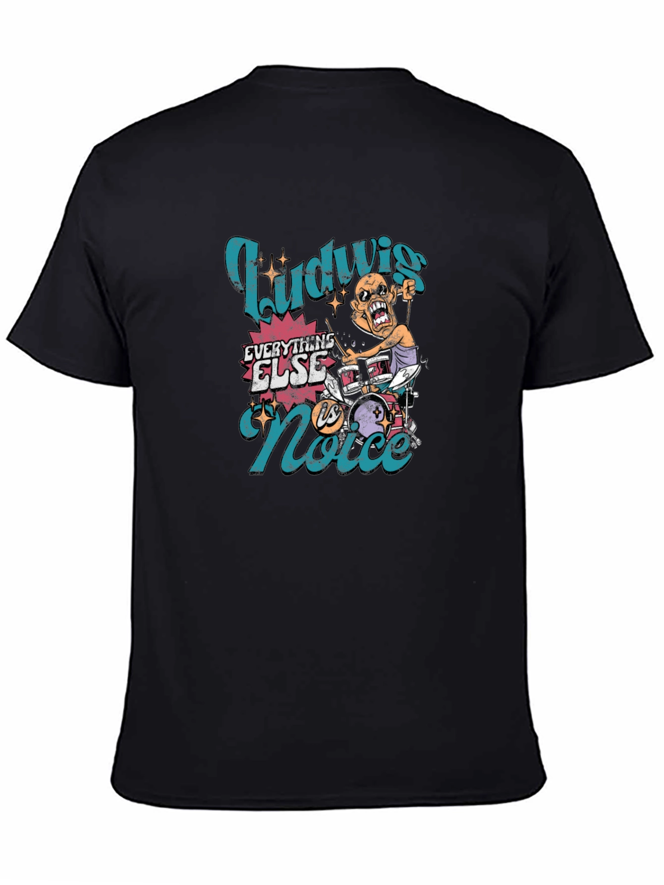 Ludwig Drummer Graphic Tee - Rock and Roll Style