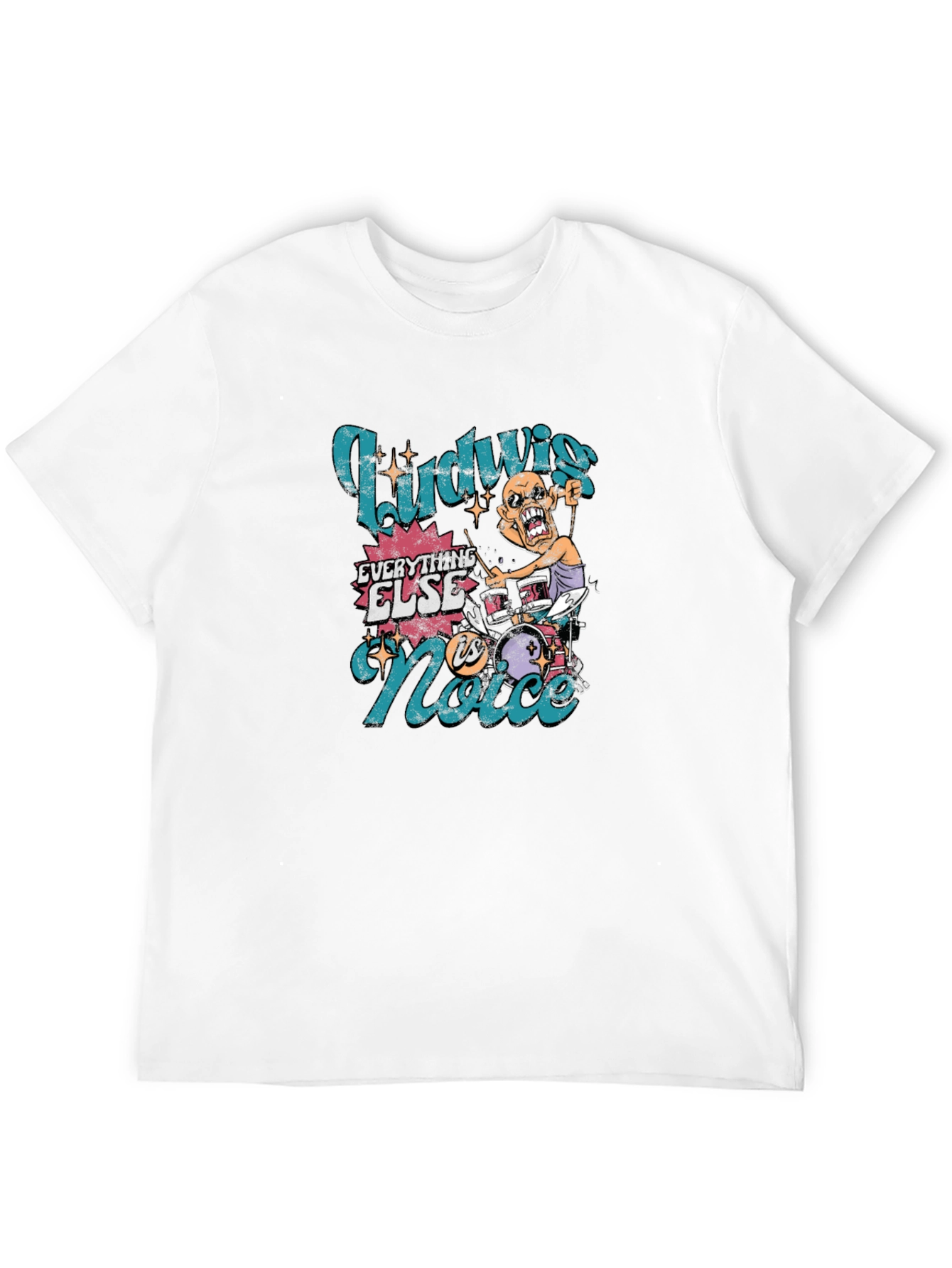 Ludwig Drummer Graphic Tee - Rock and Roll Style