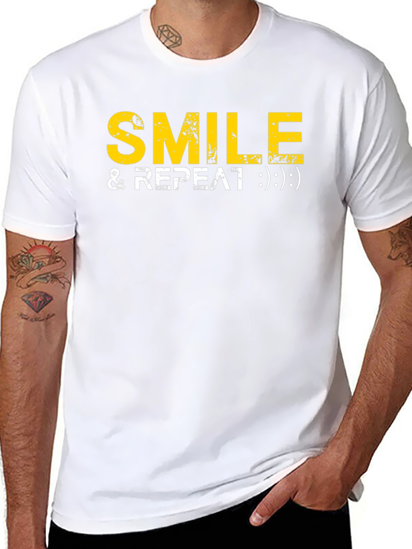 Smile & Repeat Graphic Tee - Comfort Fit