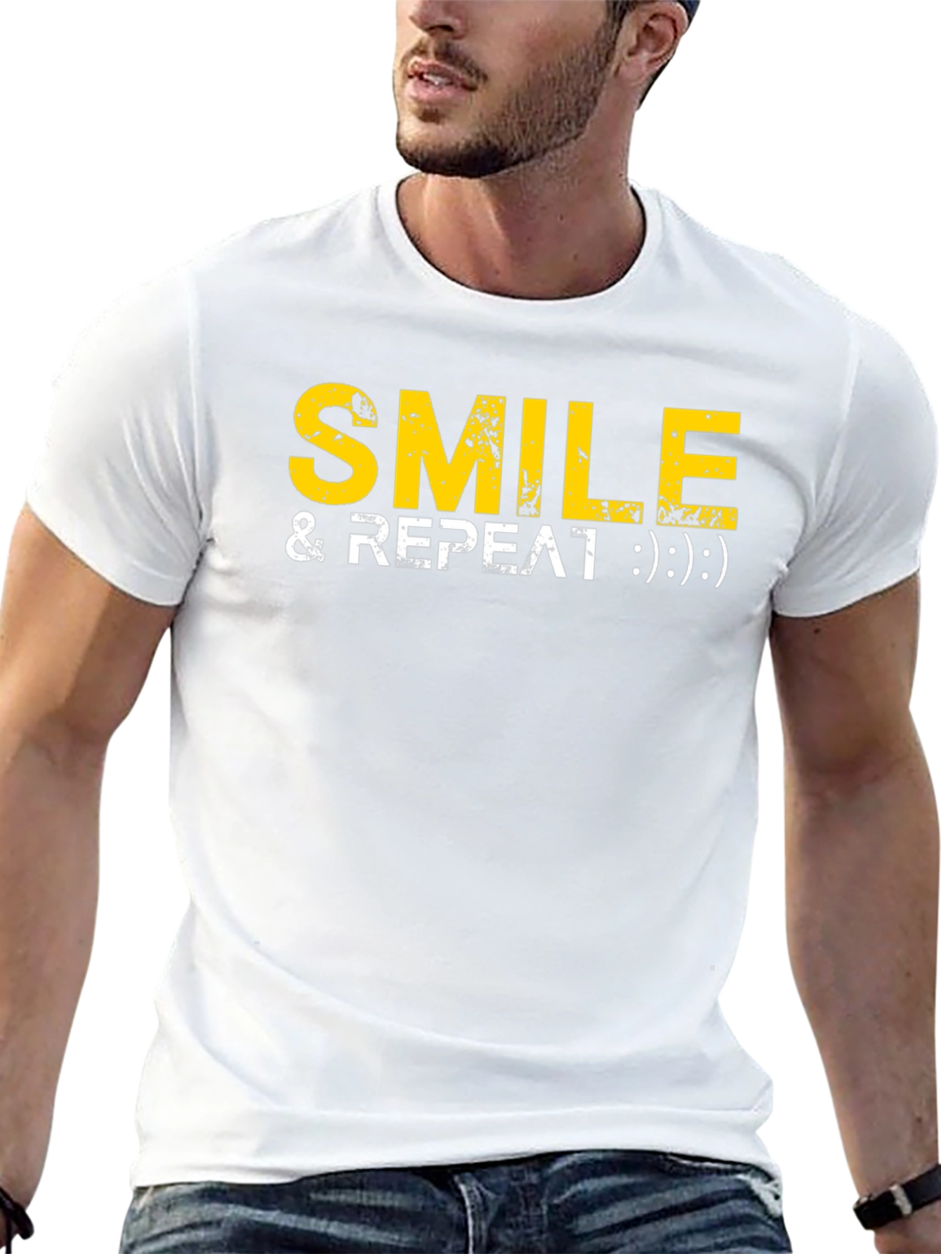Smile & Repeat Graphic Tee - Comfort Fit