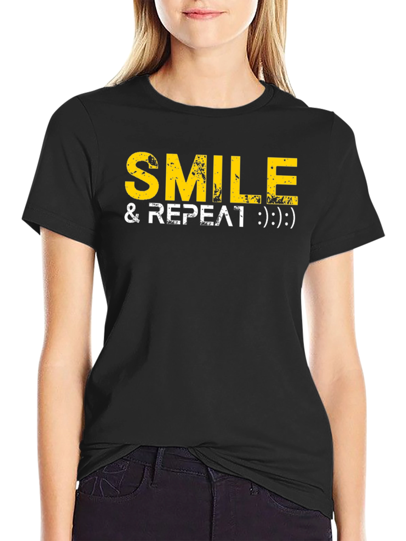 Smile & Repeat Graphic Tee - Comfort Fit