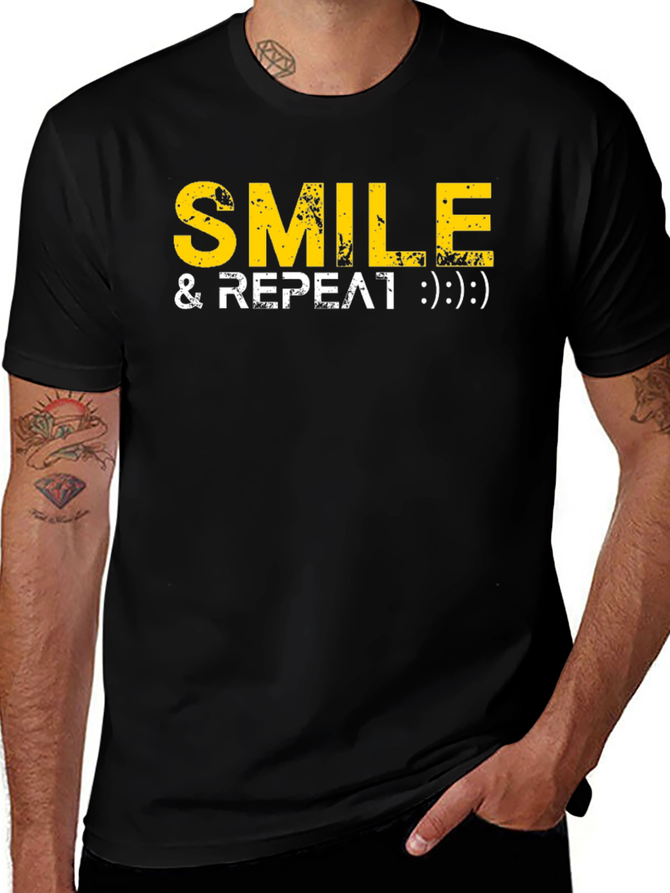 Smile & Repeat Graphic Tee - Comfort Fit