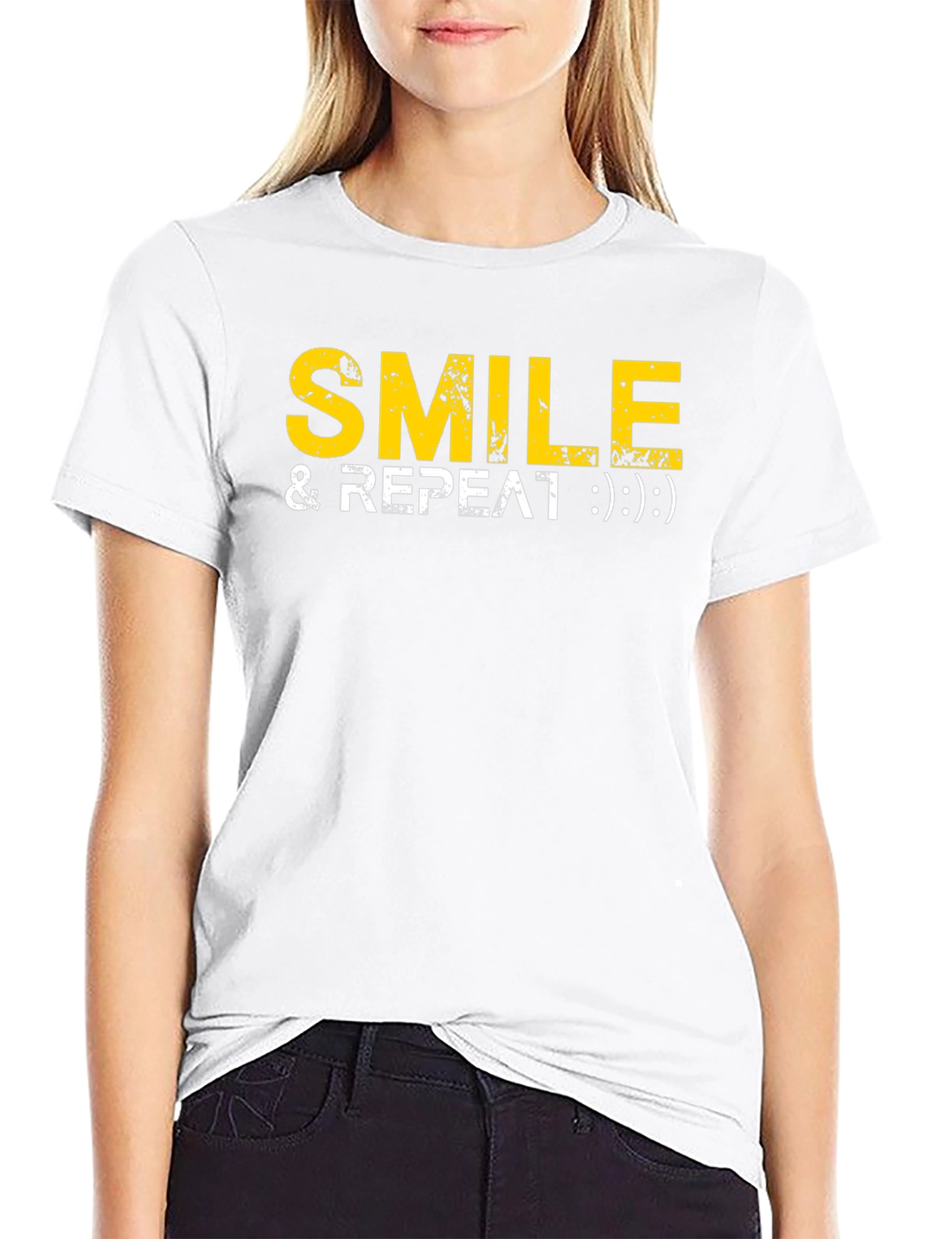 Smile & Repeat Graphic Tee - Comfort Fit