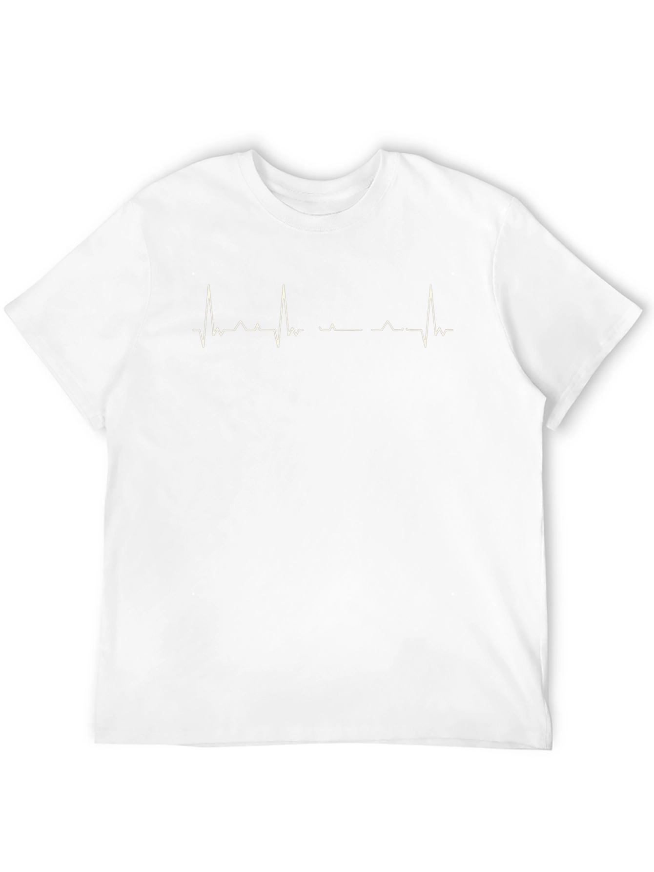 Heartbeat Lifeline Graphic Tee - Black Crew Neck