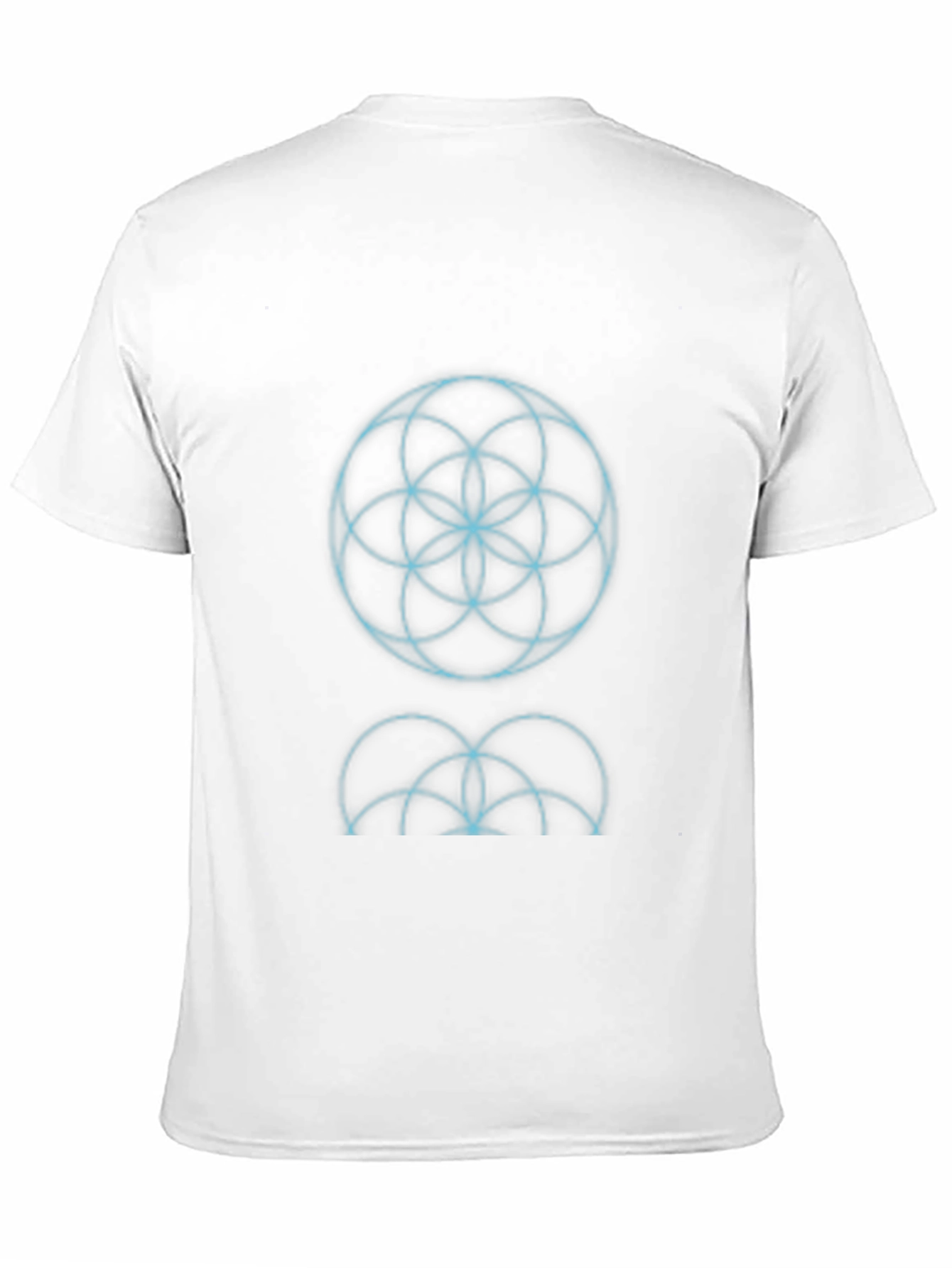 Geometric Circle Graphic Print Black T-Shirt