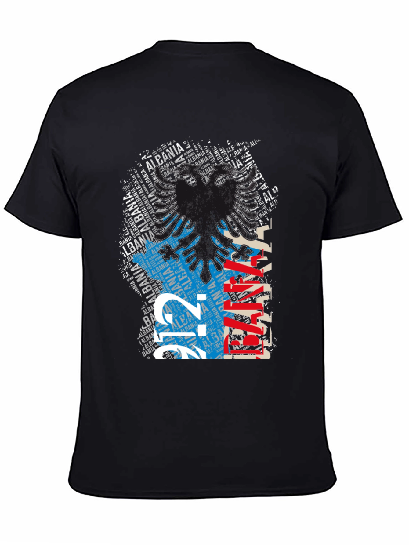 Albania Eagle Graphic Tee - Black