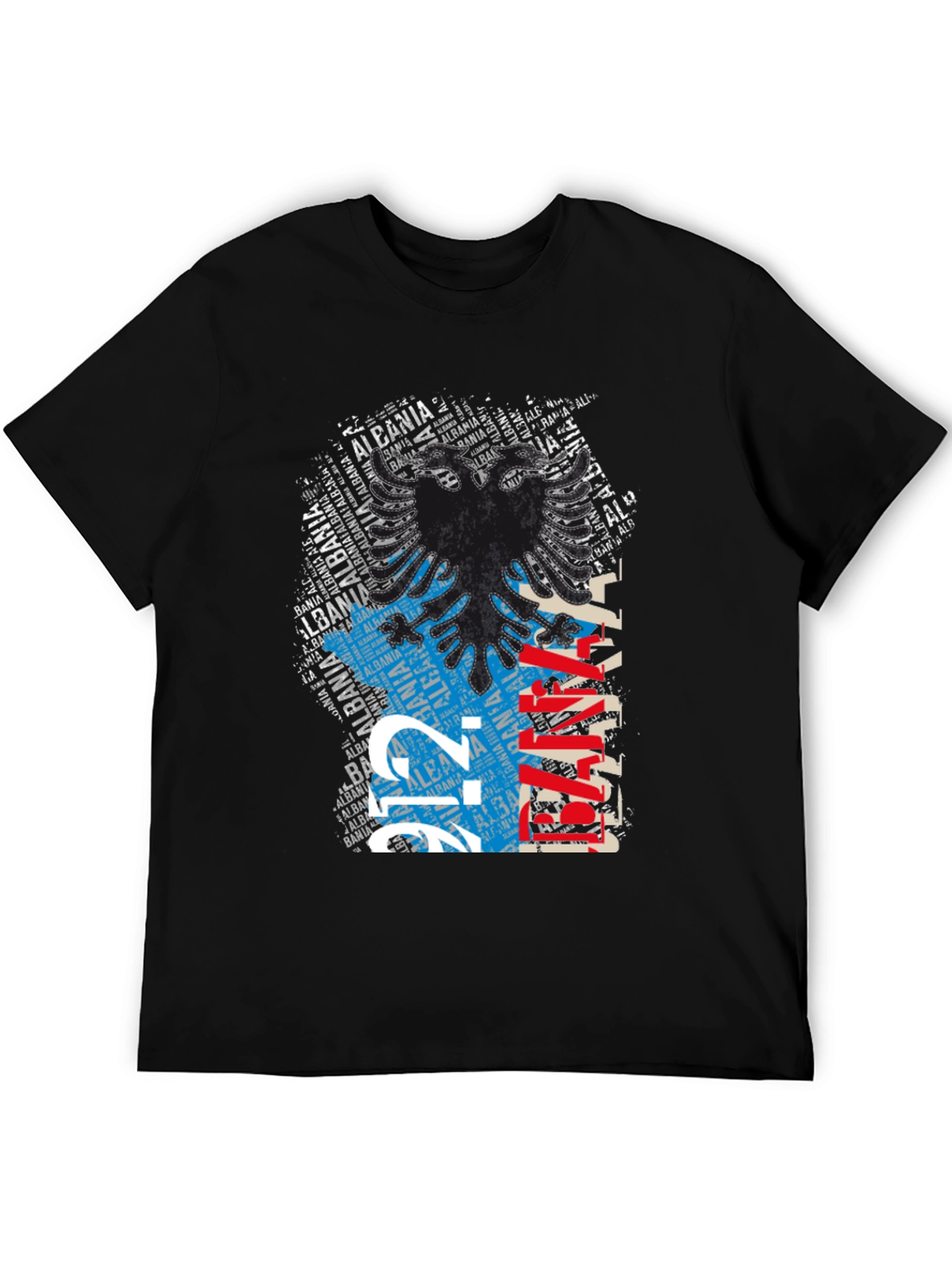 Albania Eagle Graphic Tee - Black
