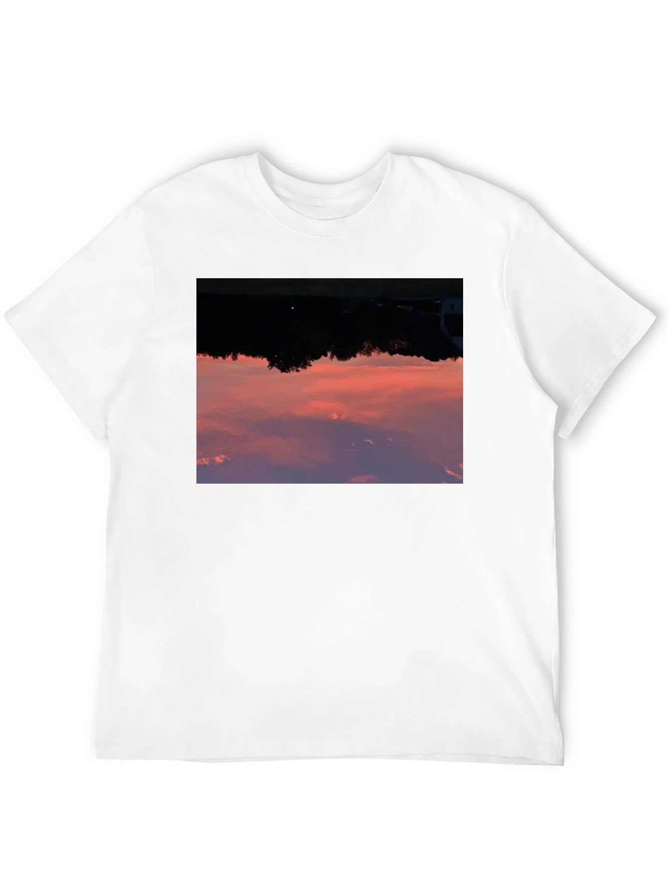 Sunset Sky Graphic Black T-Shirt