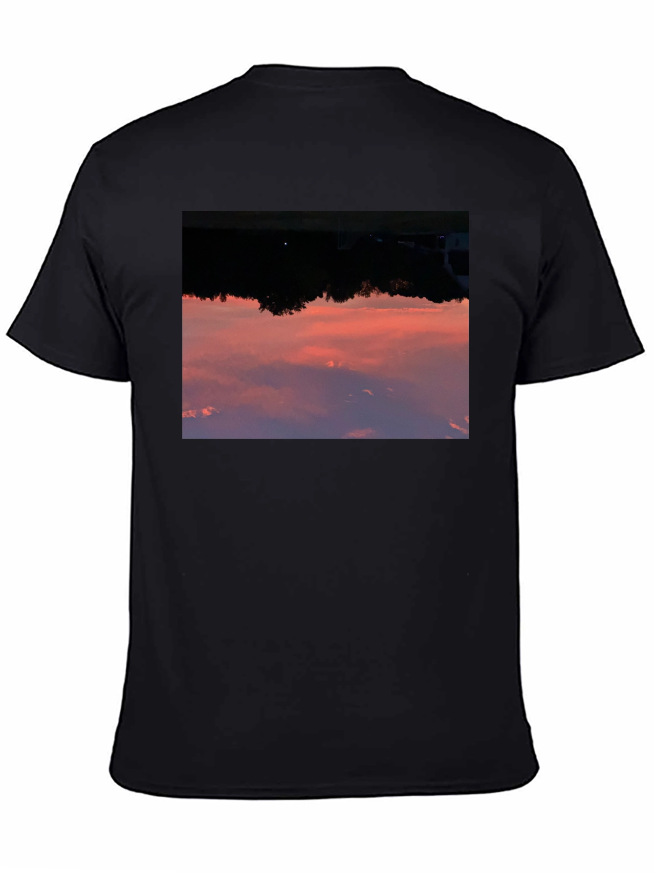 Sunset Sky Graphic Black T-Shirt