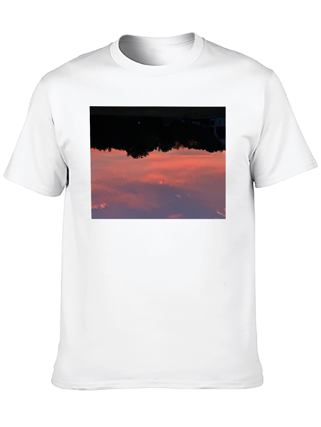 Sunset Sky Graphic Black T-Shirt