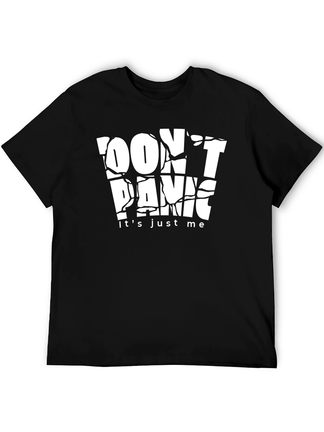 Dont Panic Graphic Tee - Black
