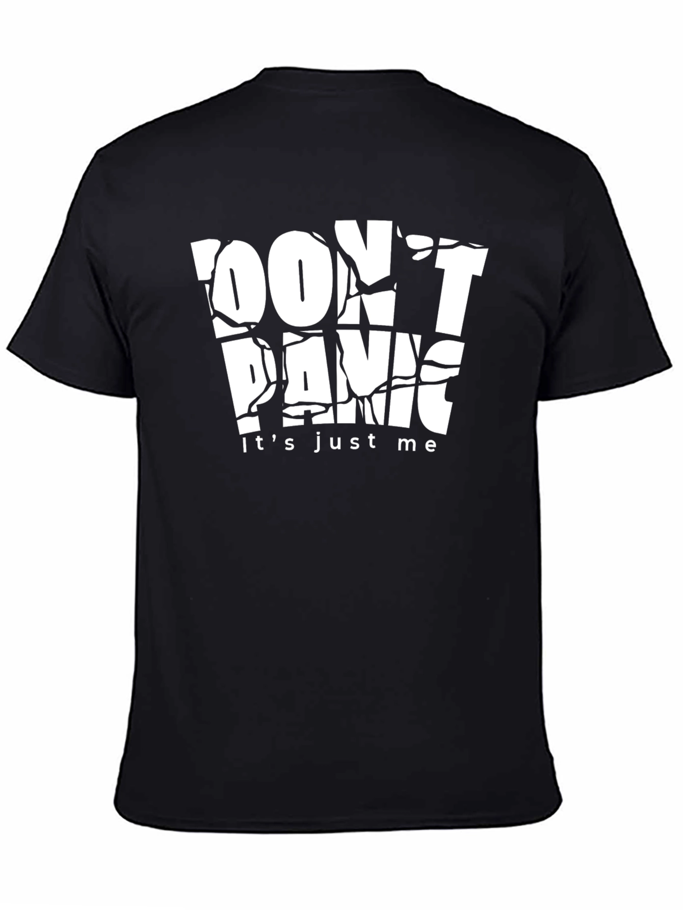 Dont Panic Graphic Tee - Black
