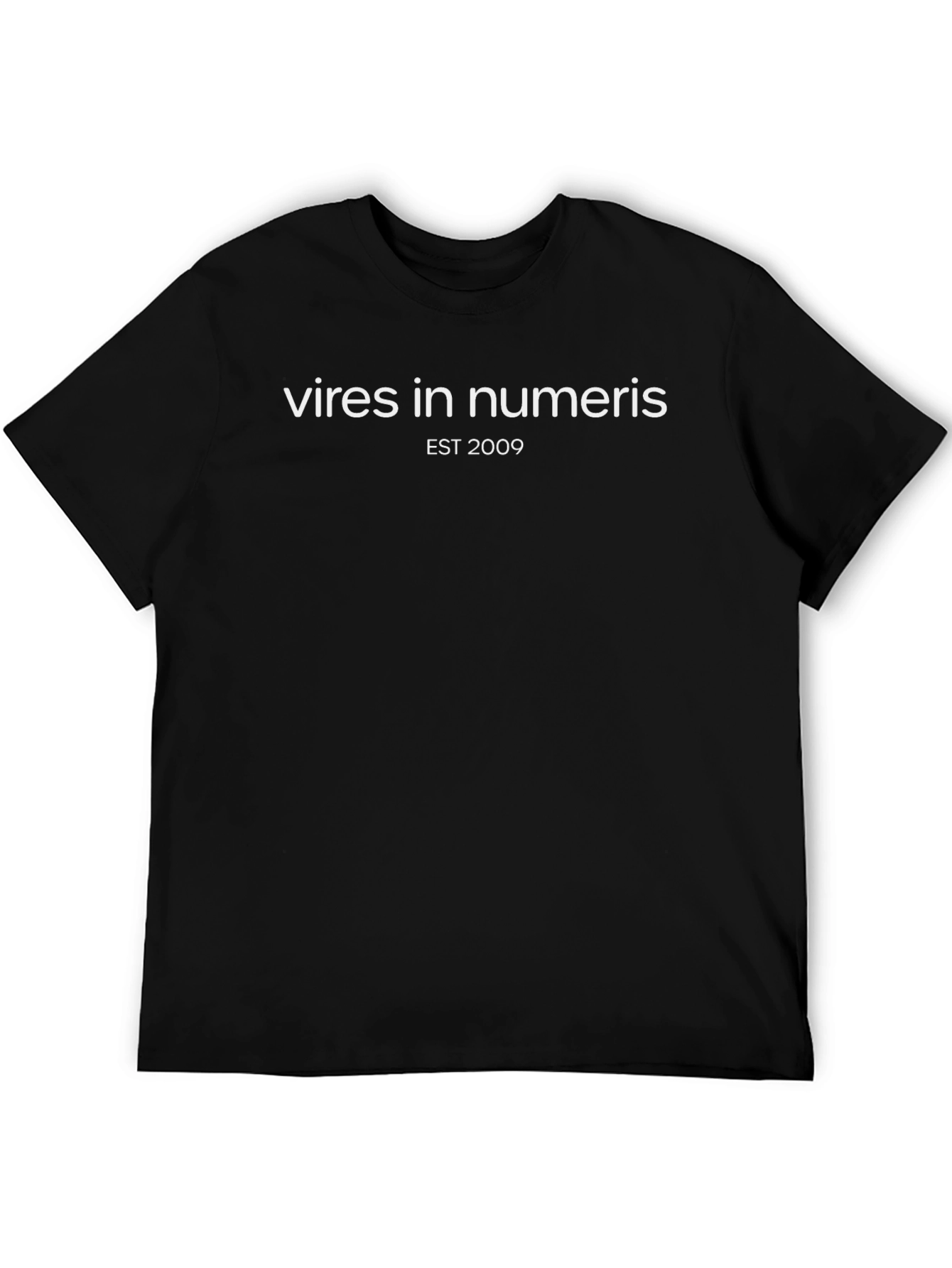 Vires in Numeris Black Graphic Tee - EST 2009