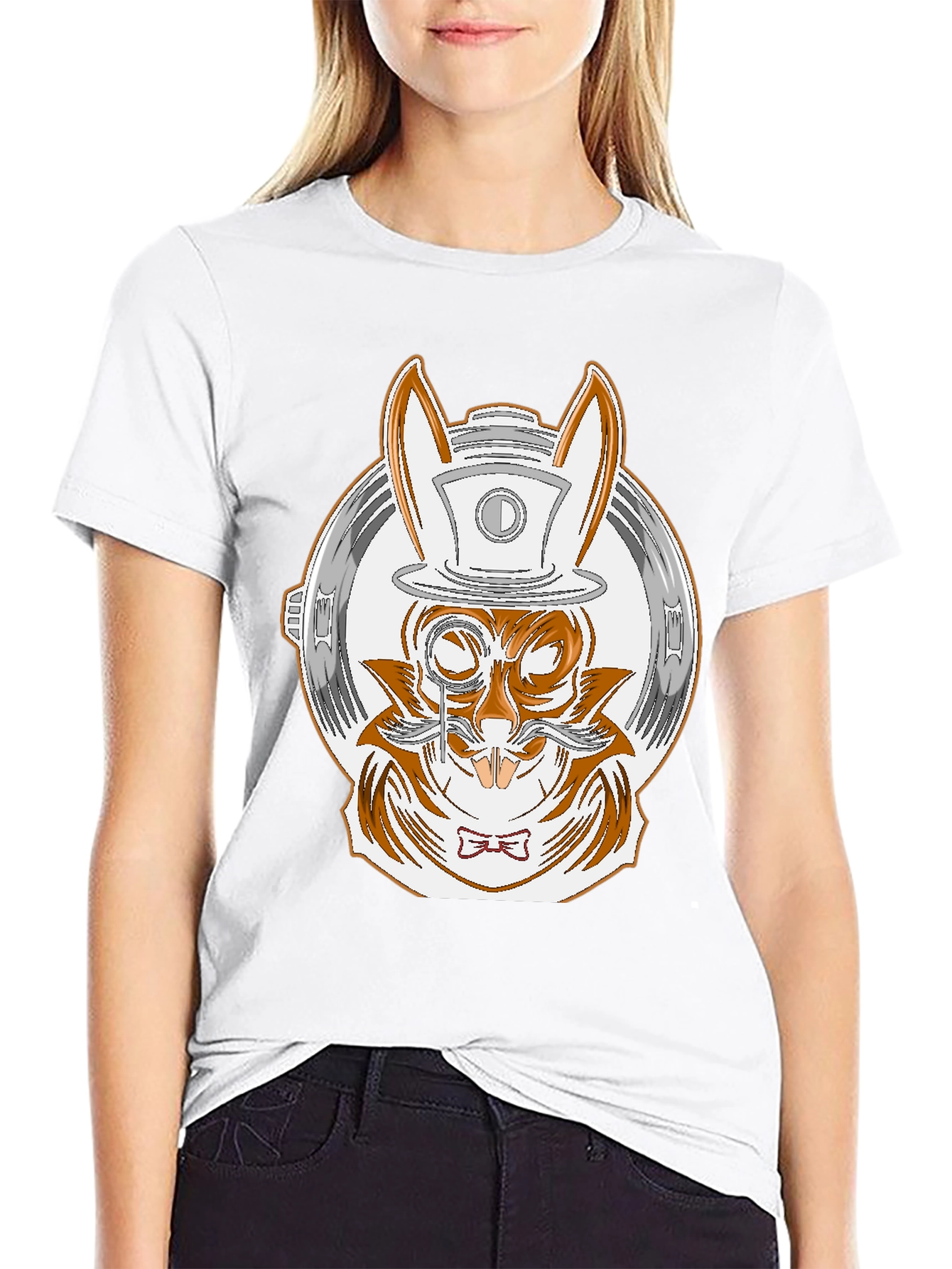Steampunk Rabbit T-Shirt - Unique Graphic Tee