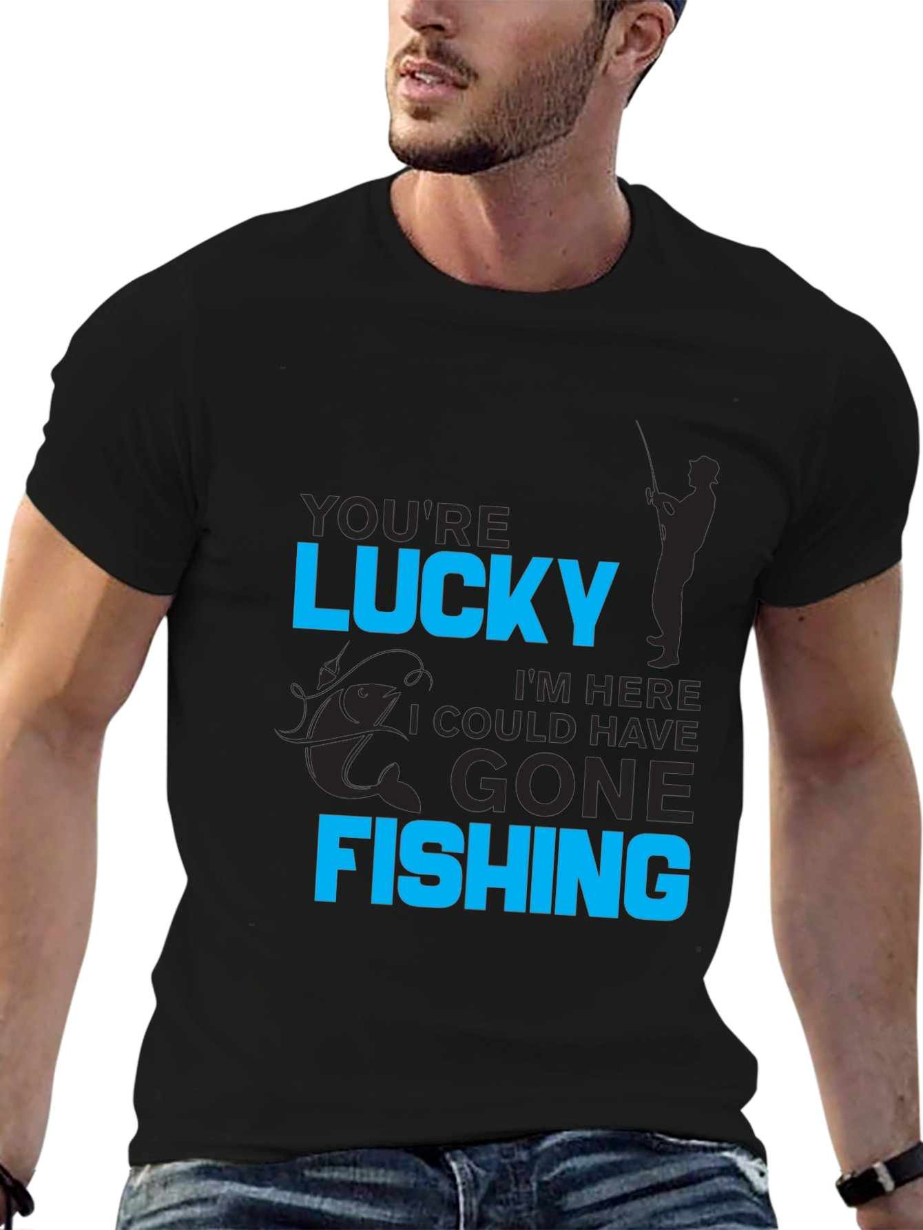 Lucky Fishing Graphic Tee